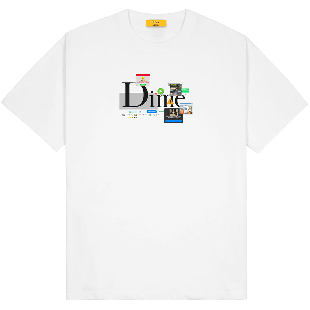 Dime MTL Classic Adblock T Shirt White