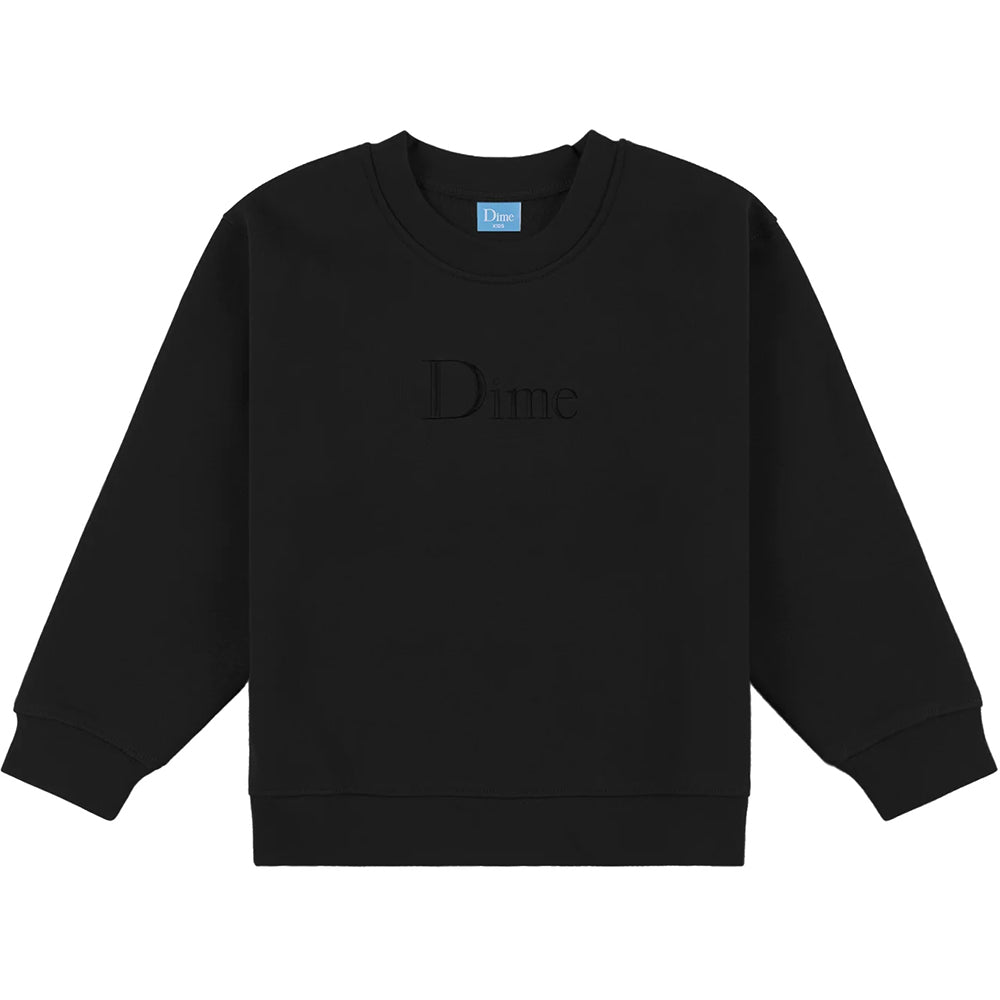 Dime MTL Classic Logo Kids Crewneck Black