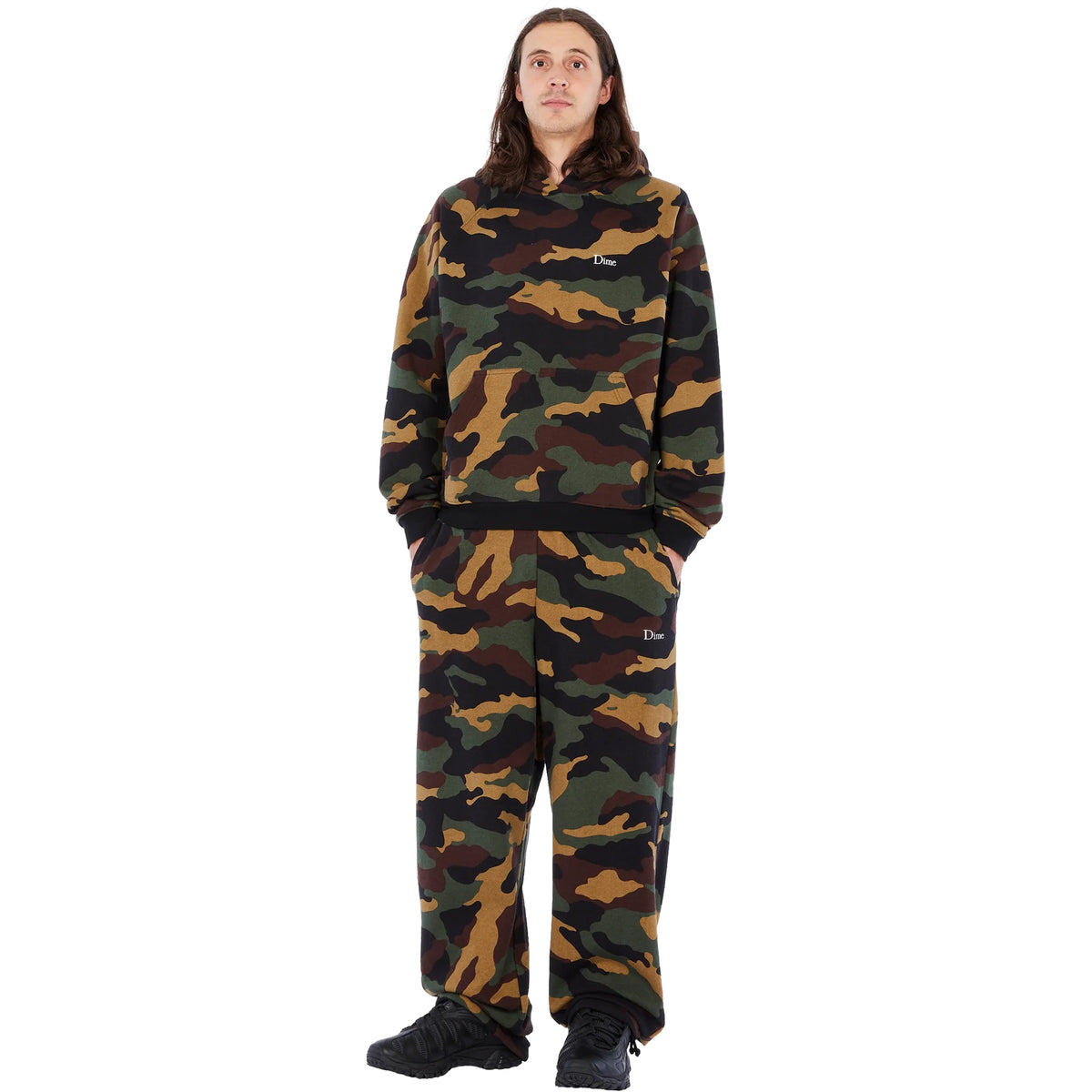 Dime MTL Classic Logo Sweatpants Dark Camo