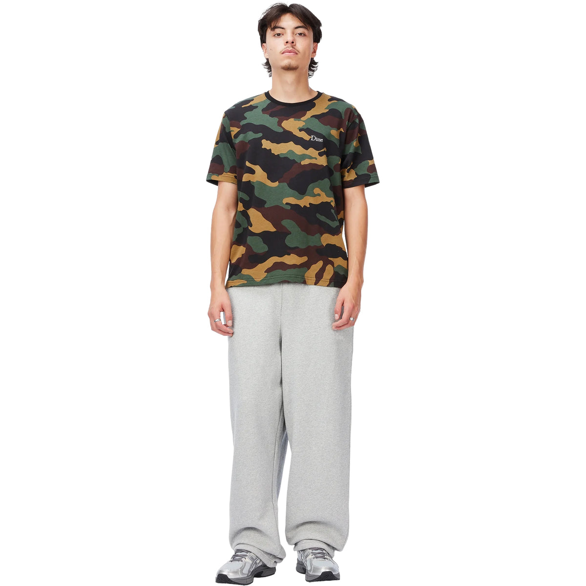 Dime MTL Classic Logo T-Shirt Dark Camo