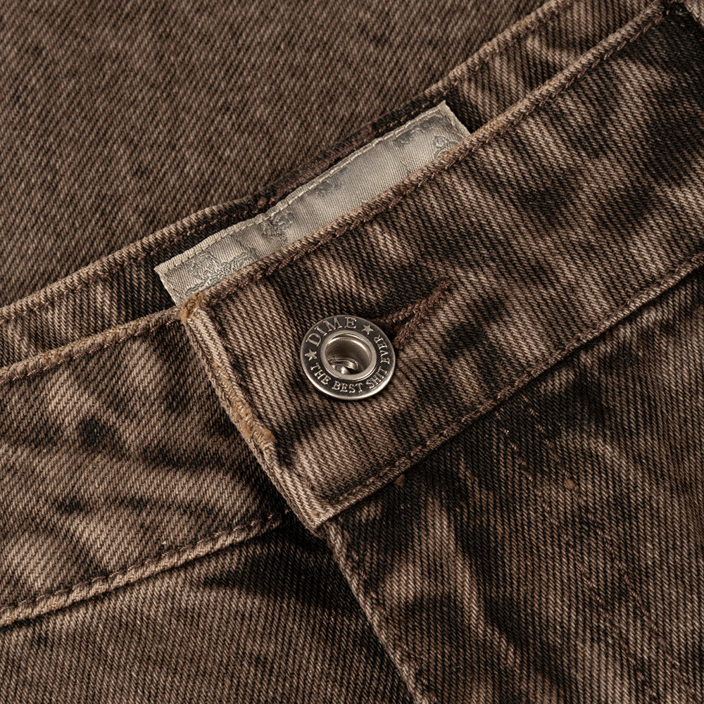 Dime MTL Classic Relaxed Denim Pants Faded Brown