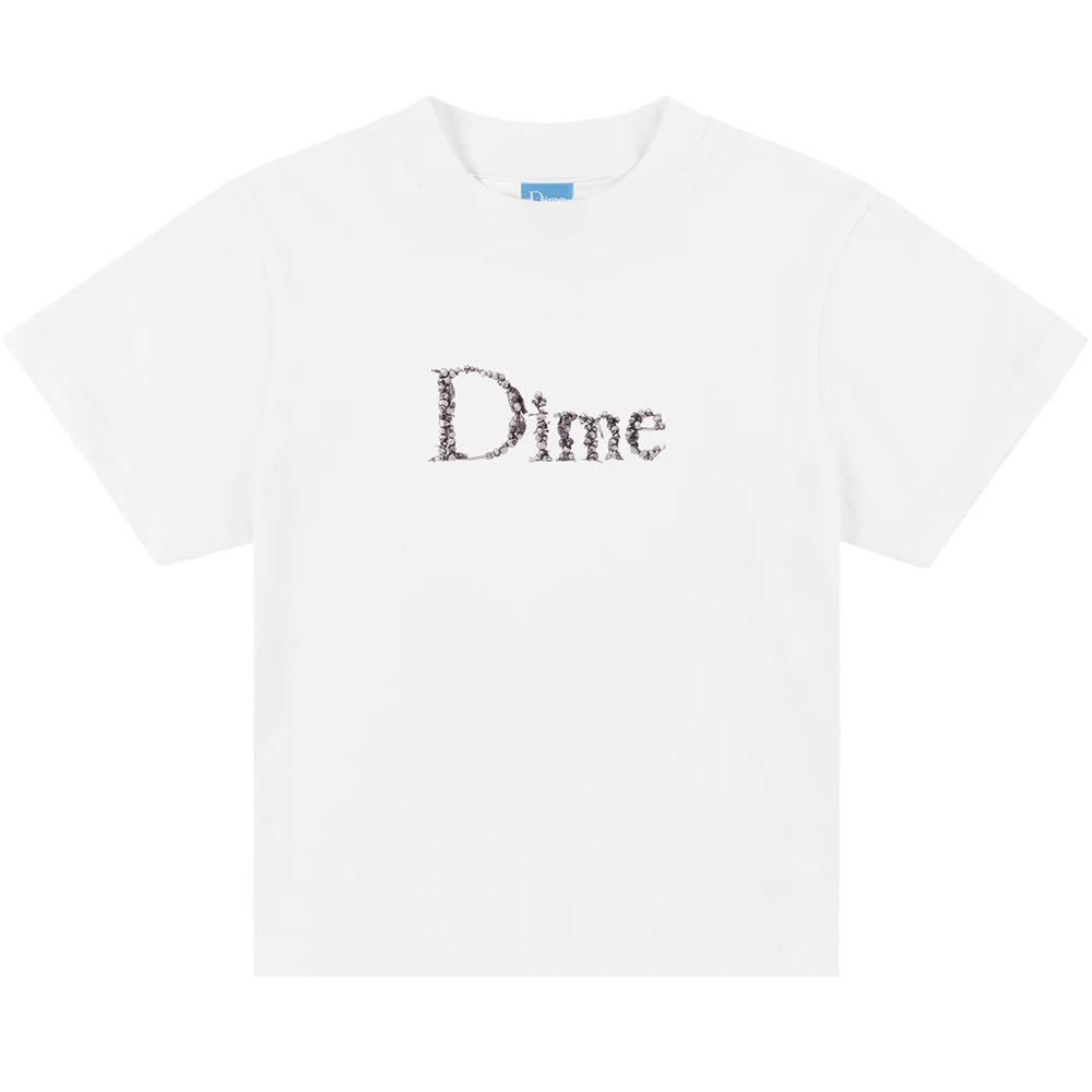 Dime MTL Classic Skull Kids T Shirt White