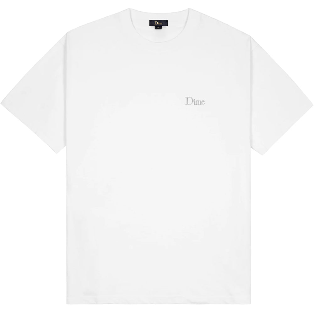 Dime MTL Classic Small Logo T Shirt White