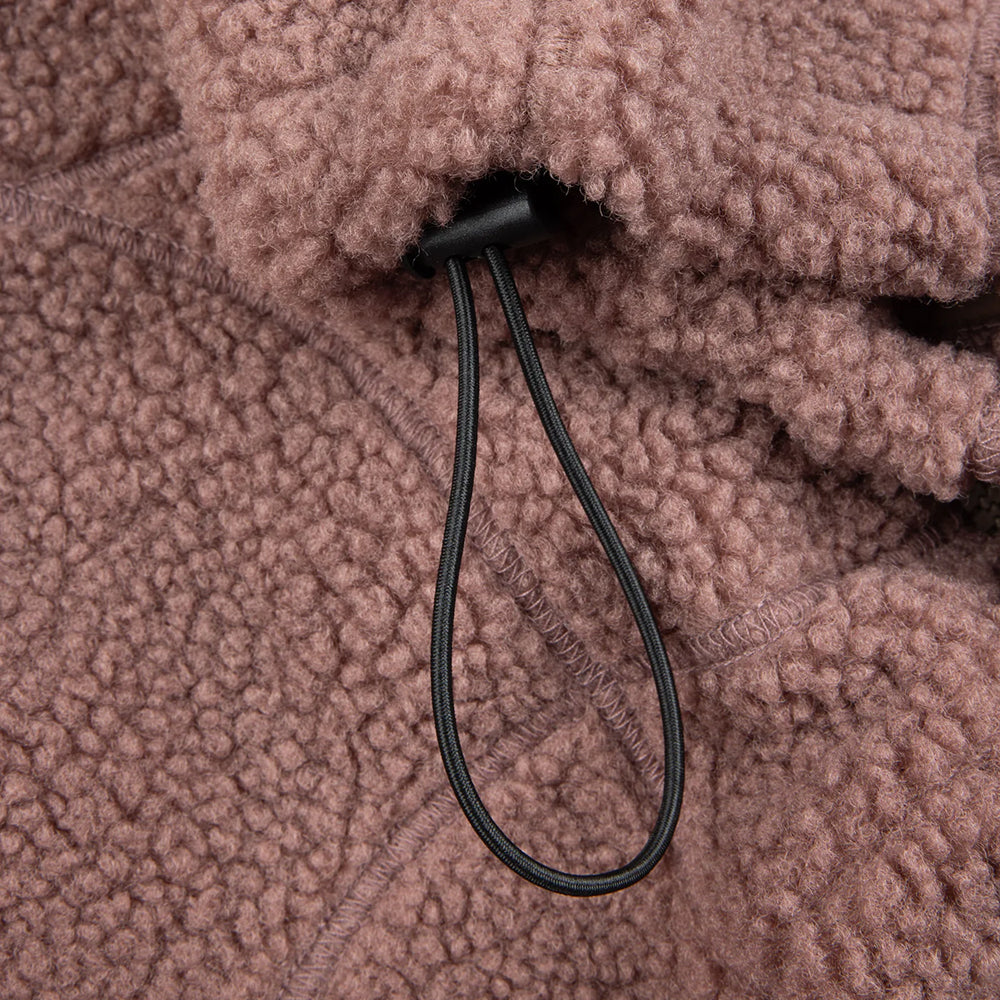 Dime MTL Coverstich Sherpa Fleece Mauve