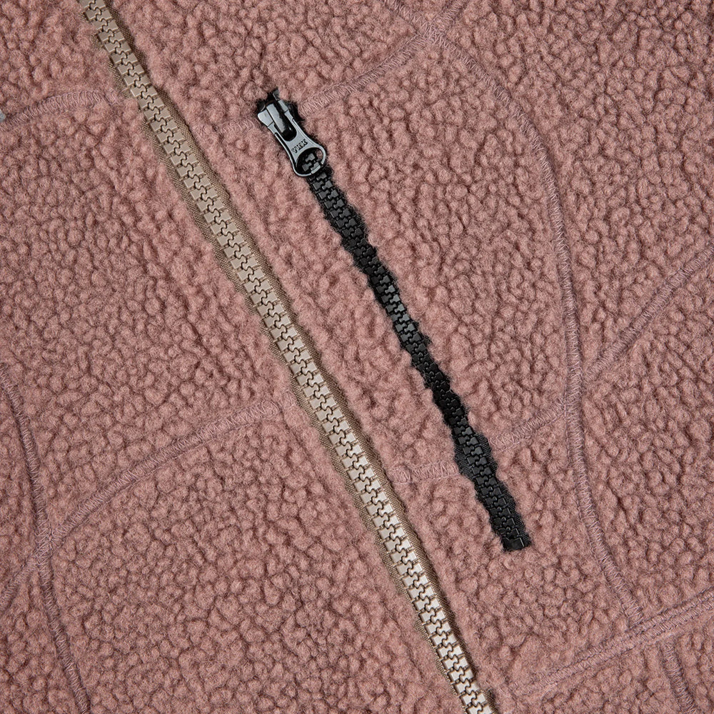 Dime MTL Coverstich Sherpa Fleece Mauve