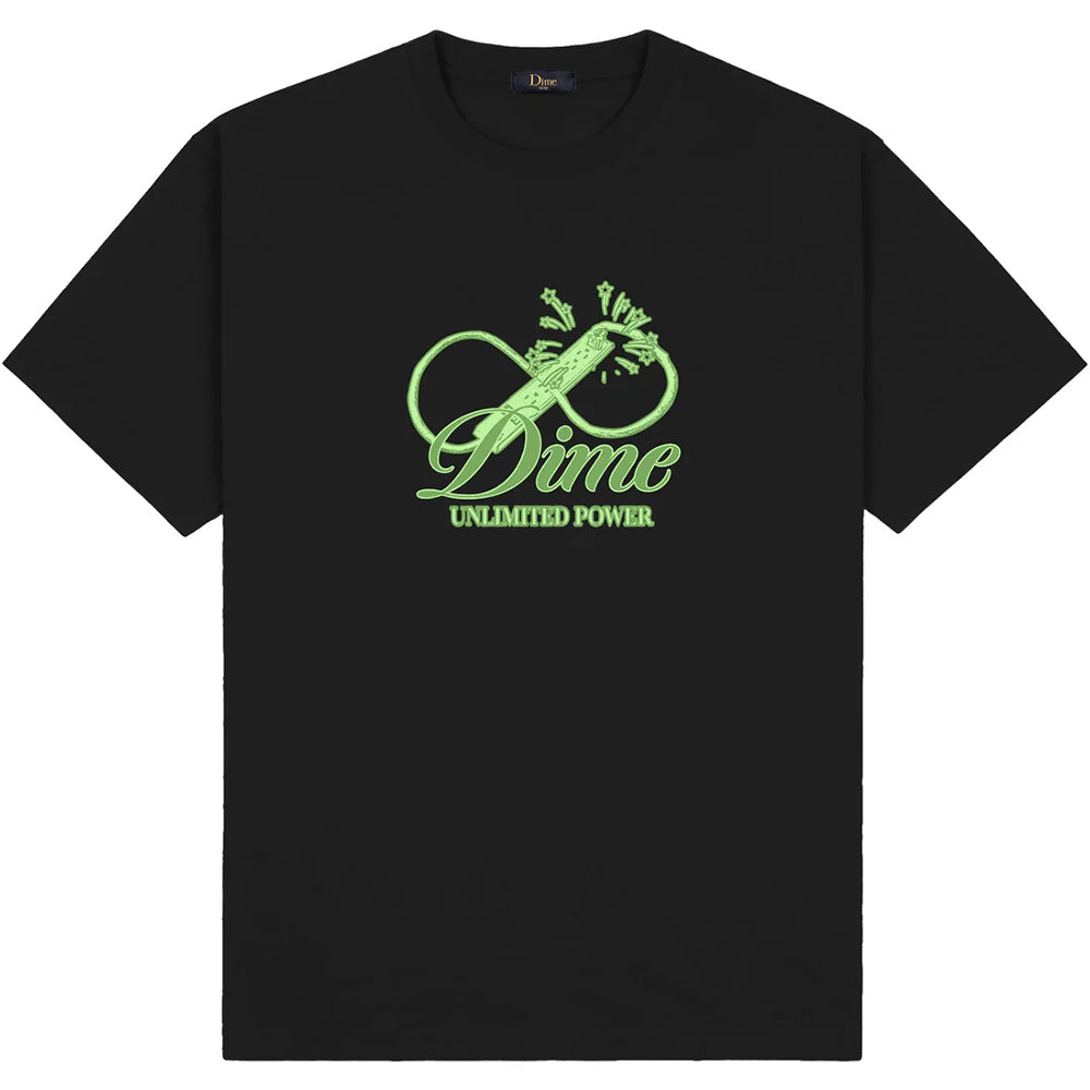 Dime MTL Cursive Power T Shirt Black