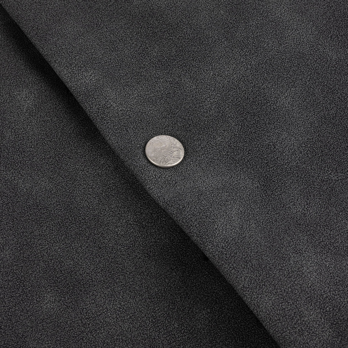 Dime MTL Faux Suede Varsity Jacket Charcoal