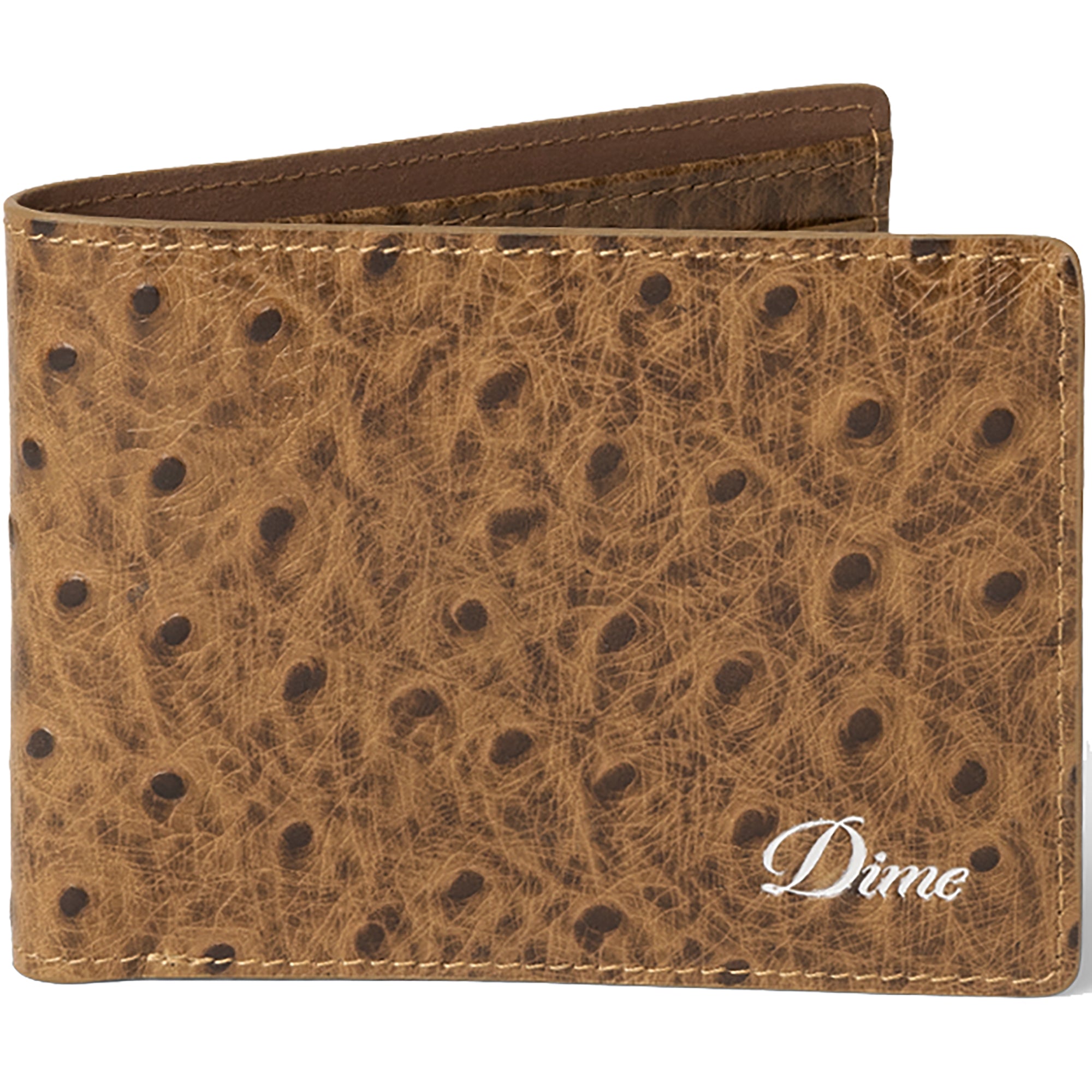 Dime MTL Fauxstrich Wallet Coffee