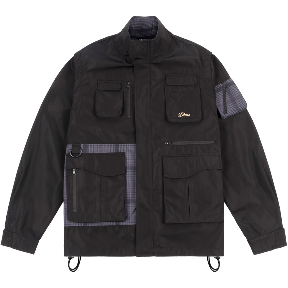 Dime MTL Fishing Zip-off Jacket Black