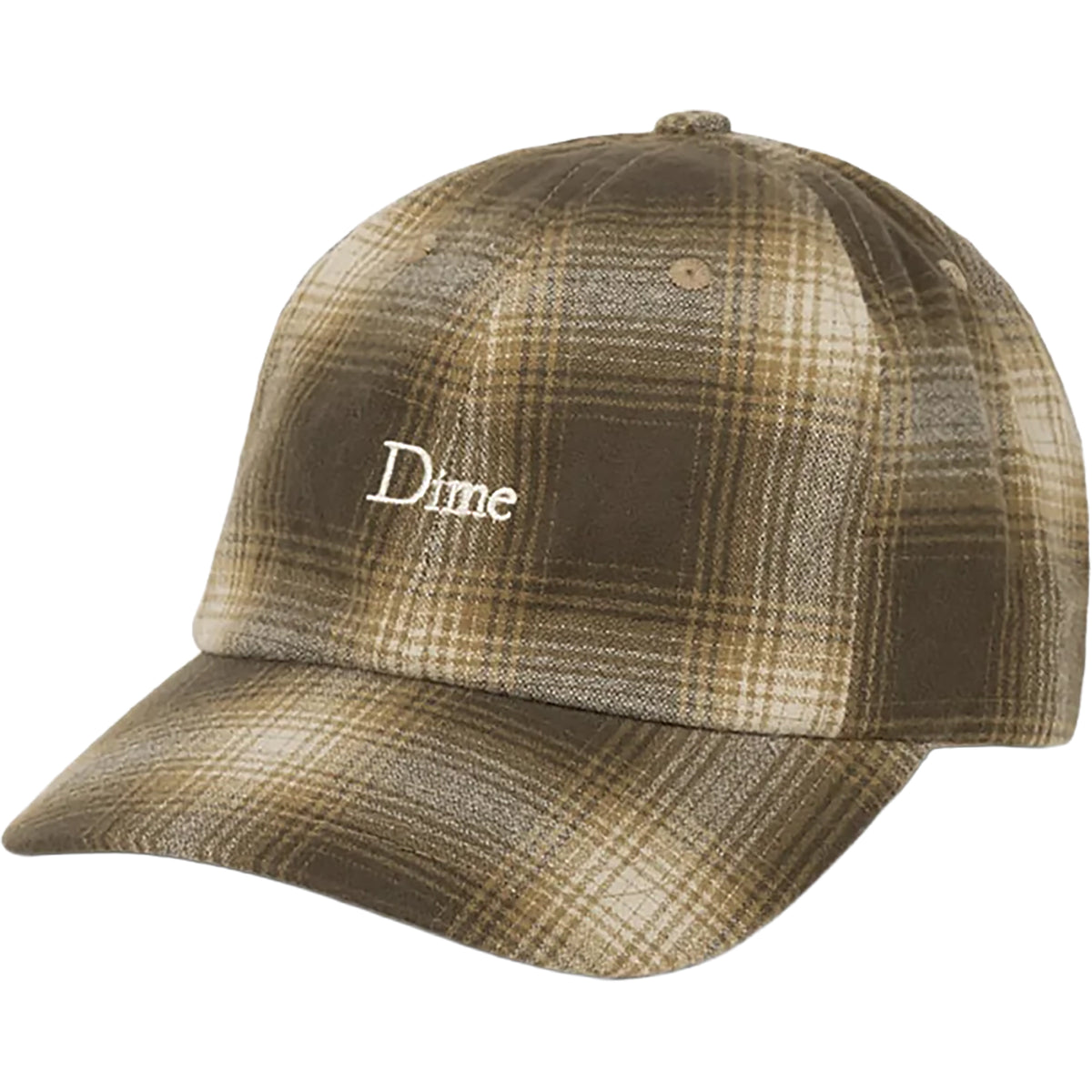 Dime MTL Flannel Low Pro Cap Brown