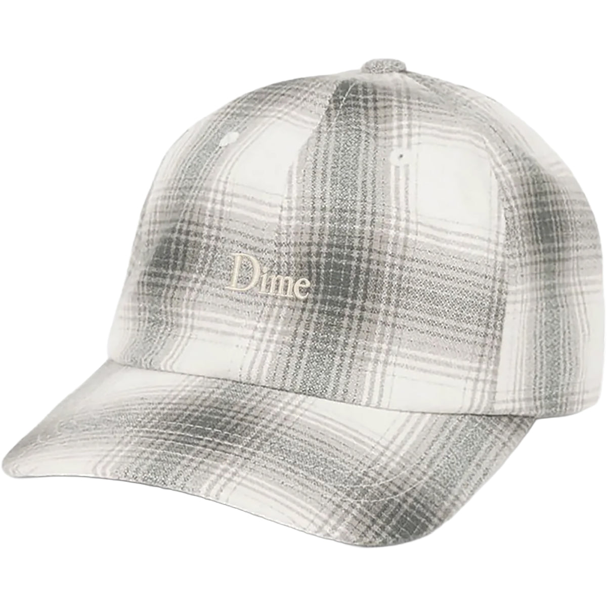 Dime MTL Flannel Low Pro Cap Light Gray