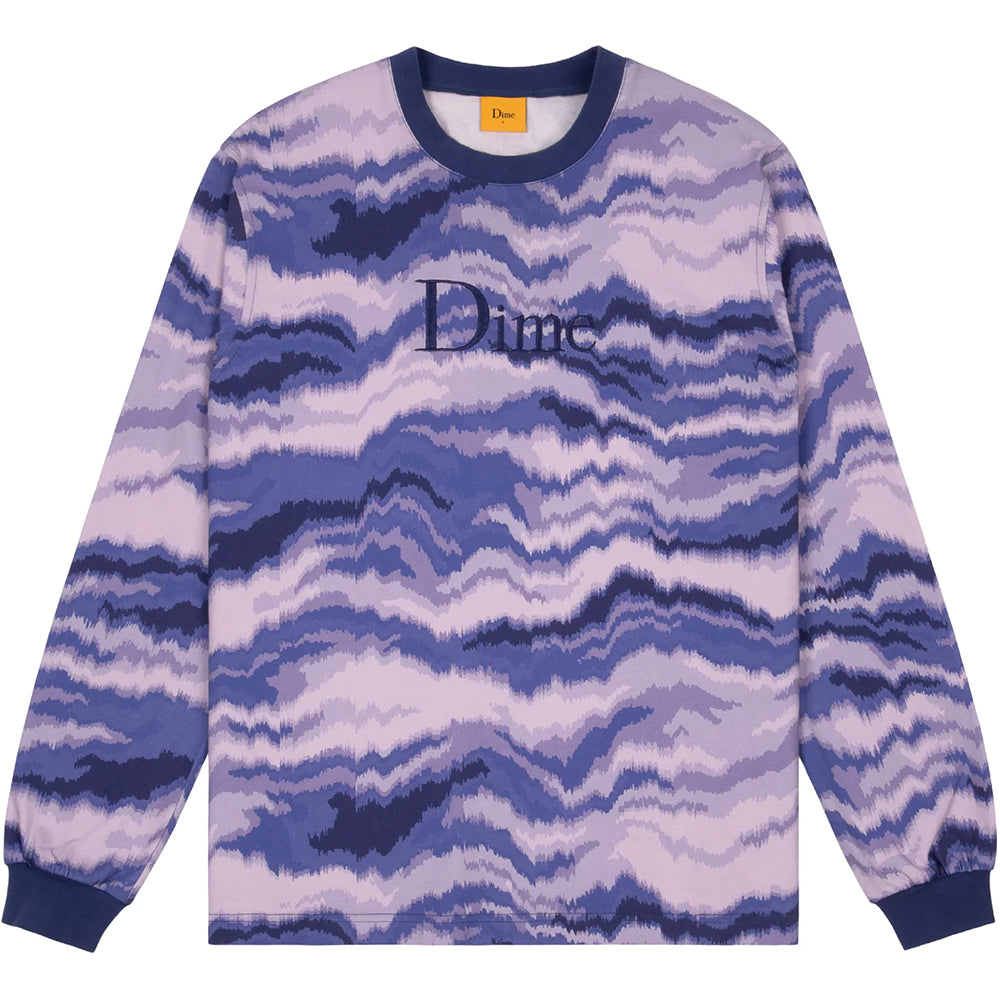 Dime MTL Frequency Long Sleeve Shirt Purple