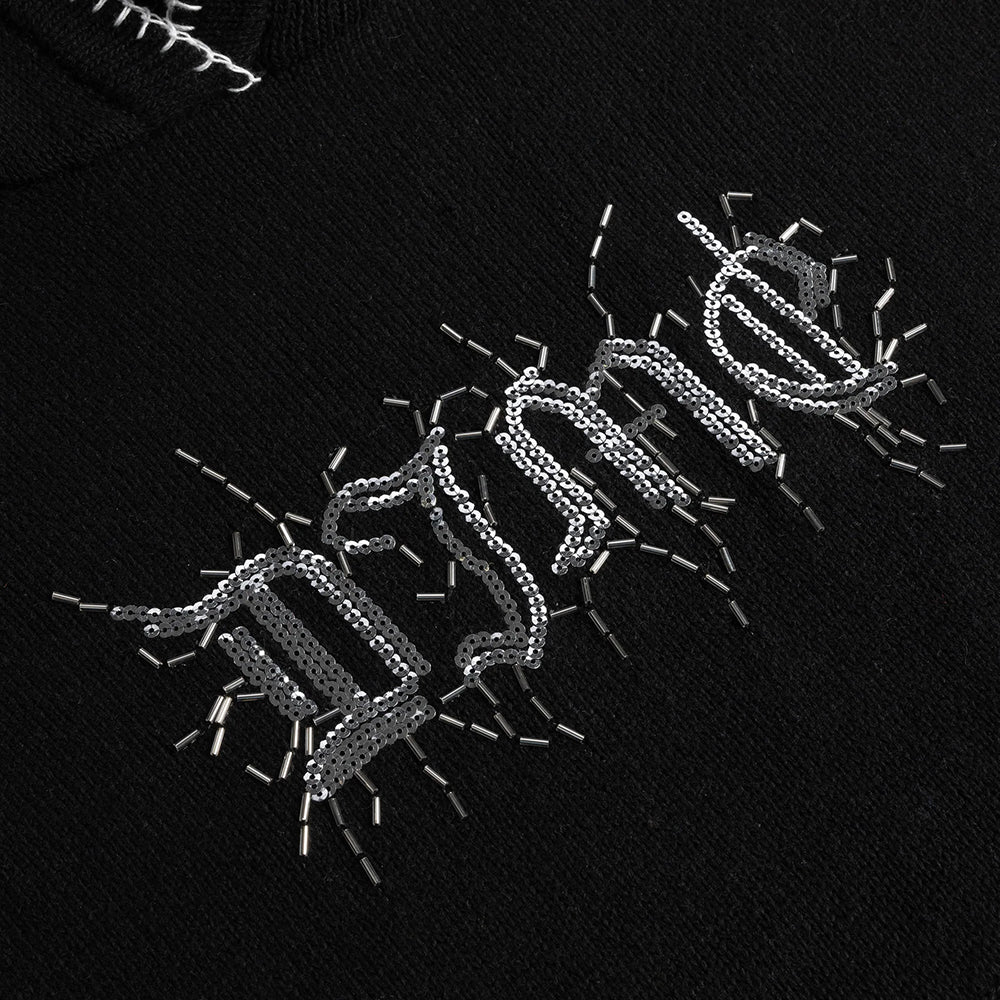 Dime MTL Hardcore Wool Hoodie Vintage Black