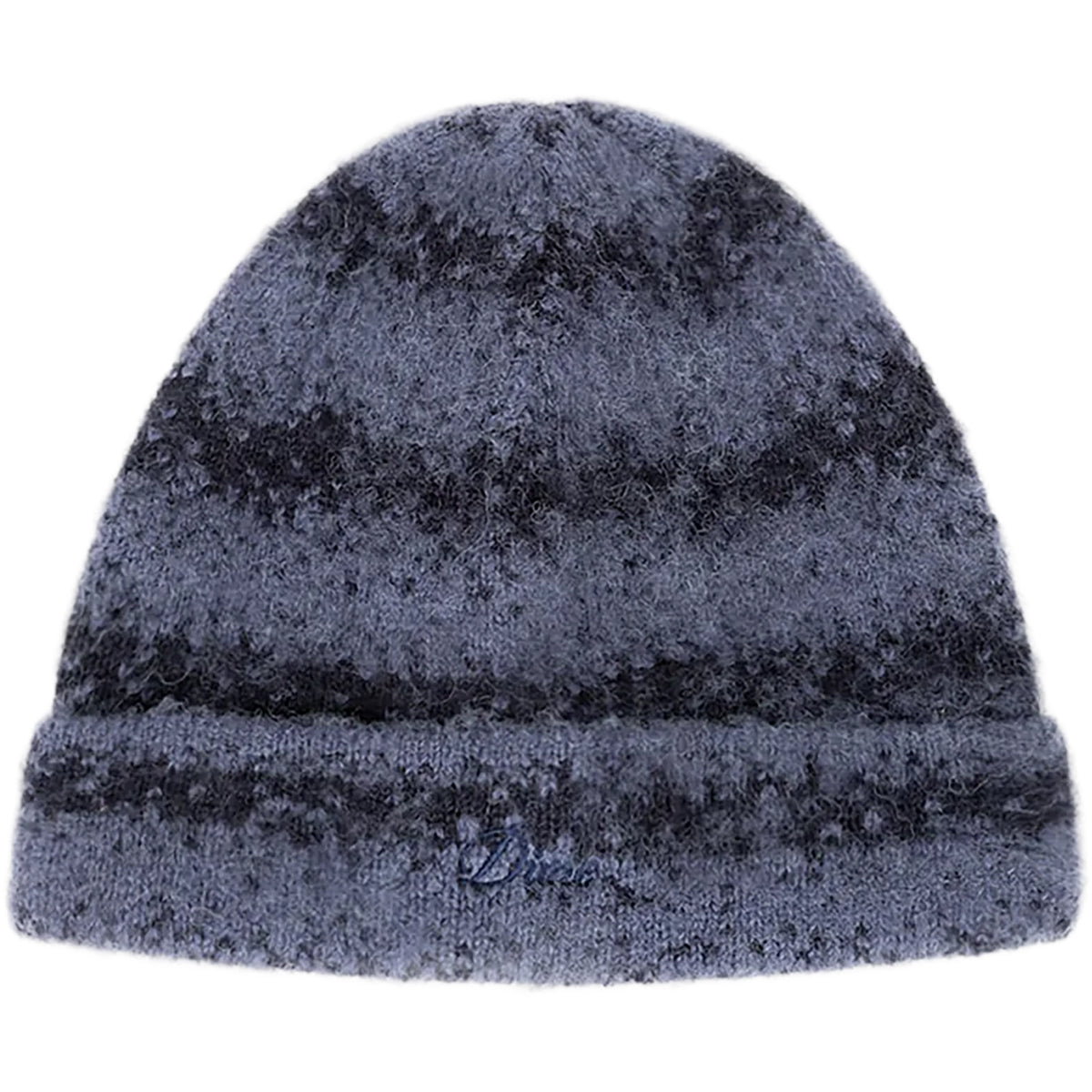 Dime MTL Mohair Striped Beanie Blue