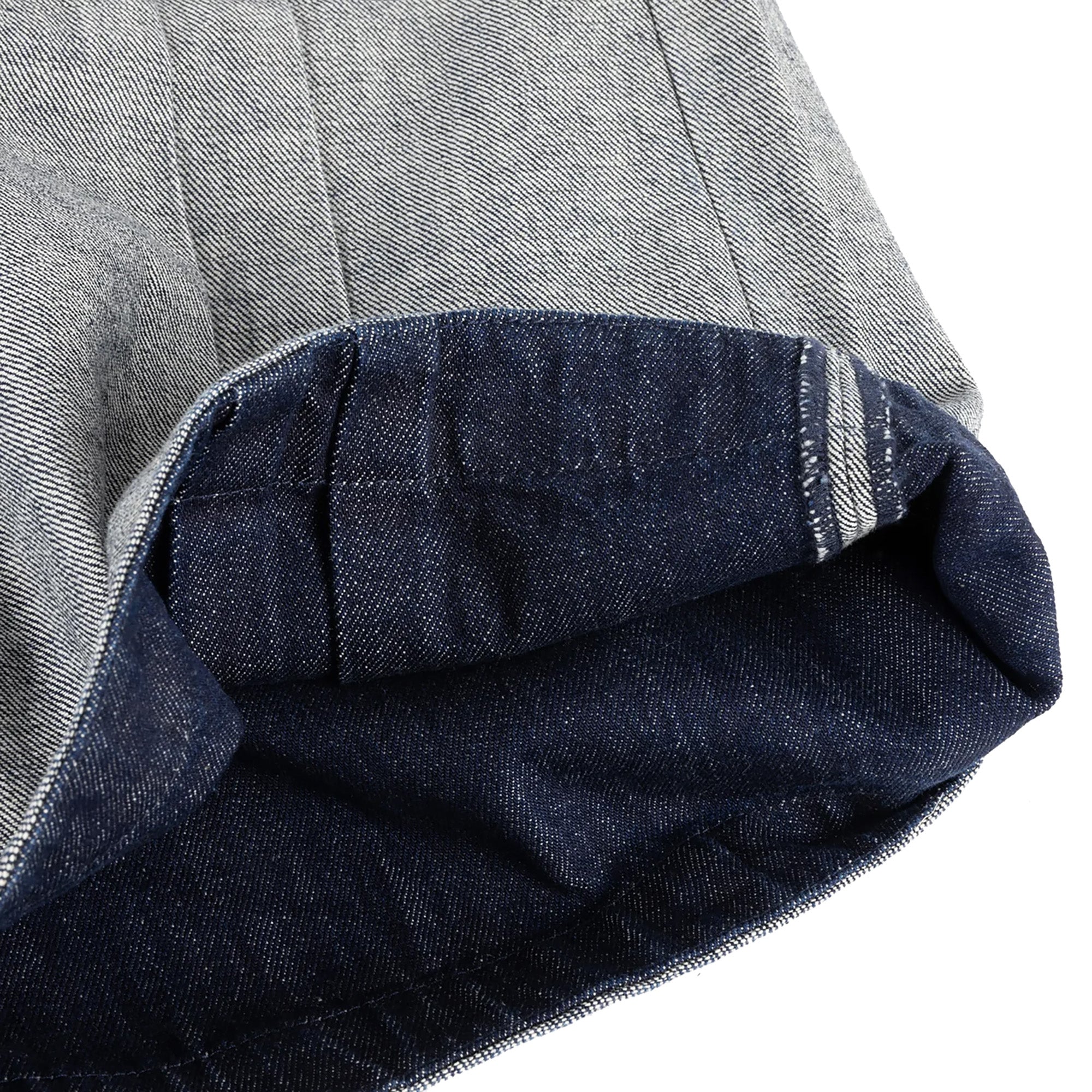 Dime MTL Pleated Baggy Denim Shorts Reversed Indigo