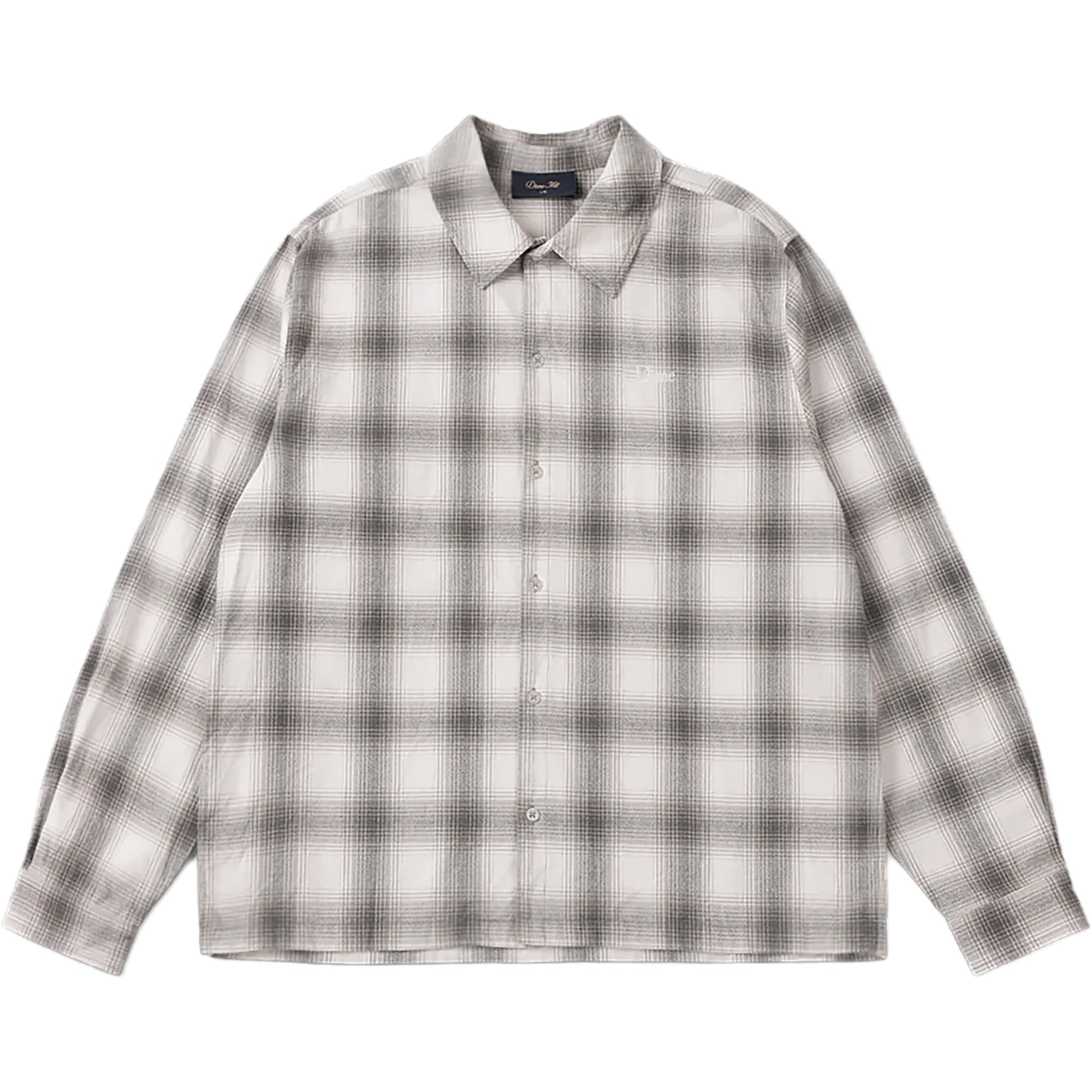 Dime MTL Premium Flannel Shirt Light Gray | NOTE shop