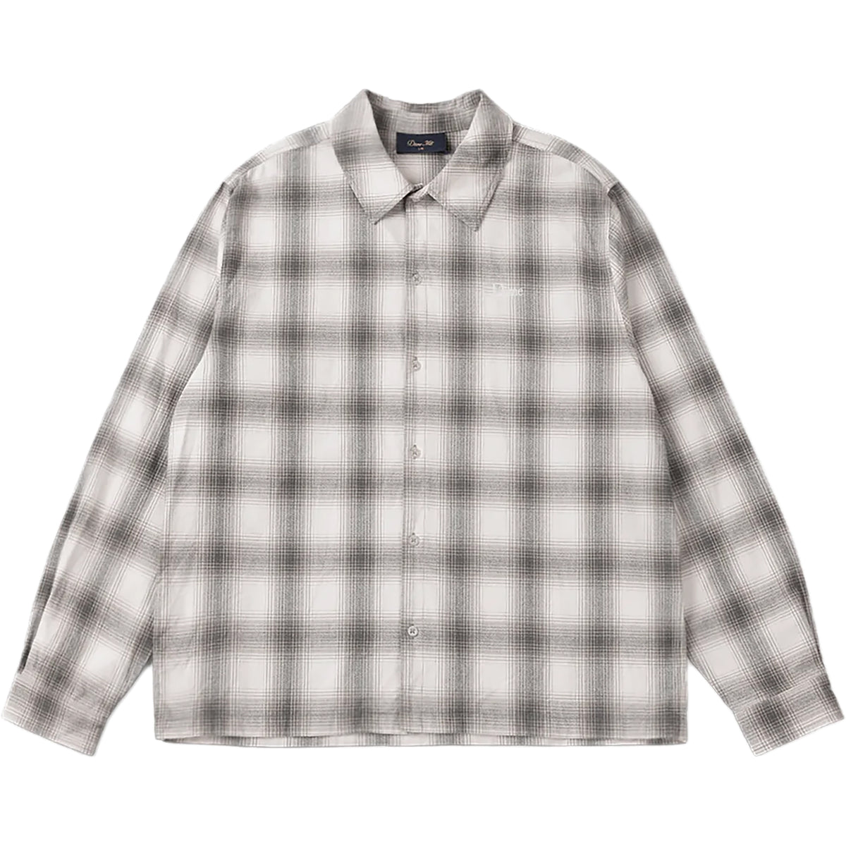 Dime MTL Premium Flannel Shirt Light Gray