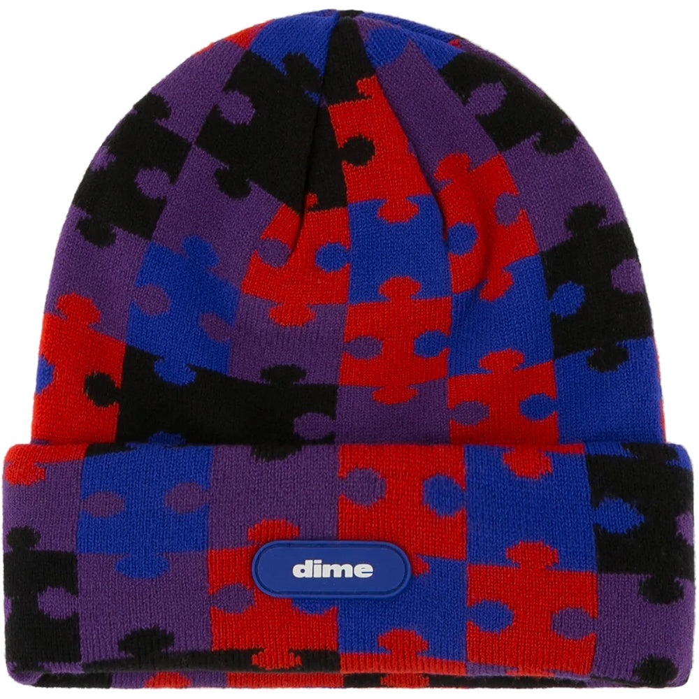Dime MTL Puzzle Fold Beanie Purple