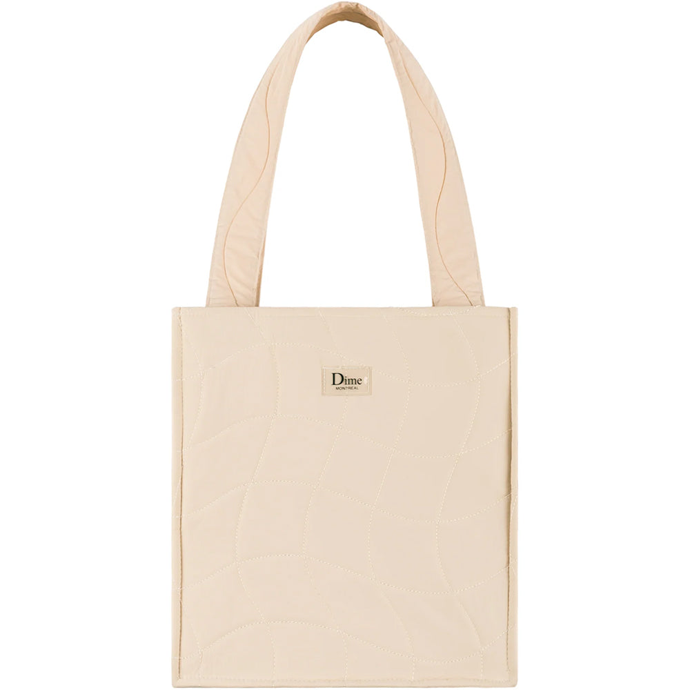 Dime MTL Quilted Tote Bag Tan