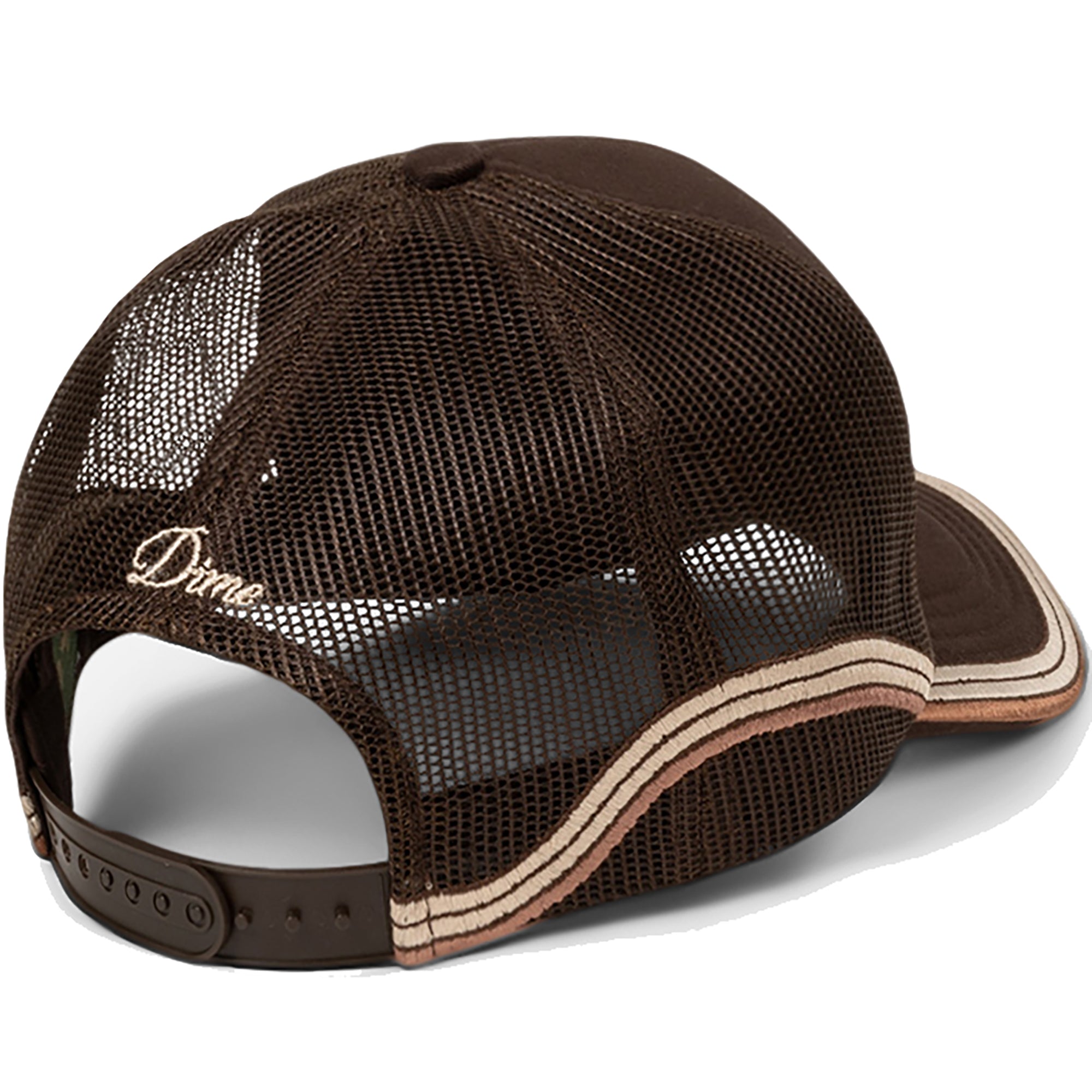 Dime MTL Race Trucker Cap Brown