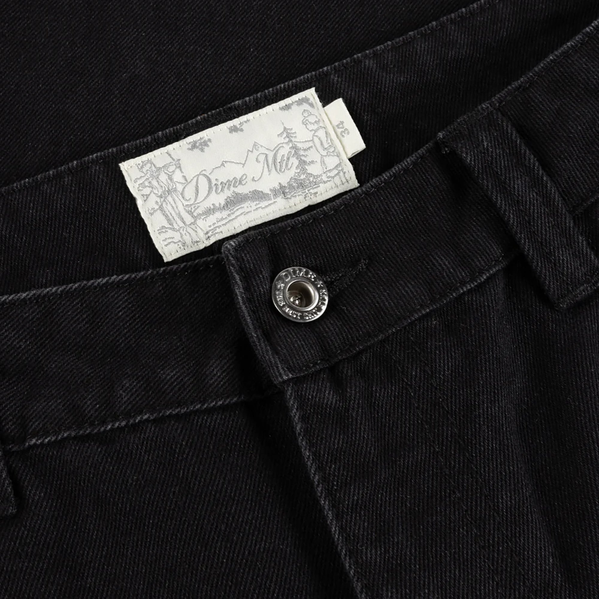 Dime MTL Relaxed Denim Pants Black