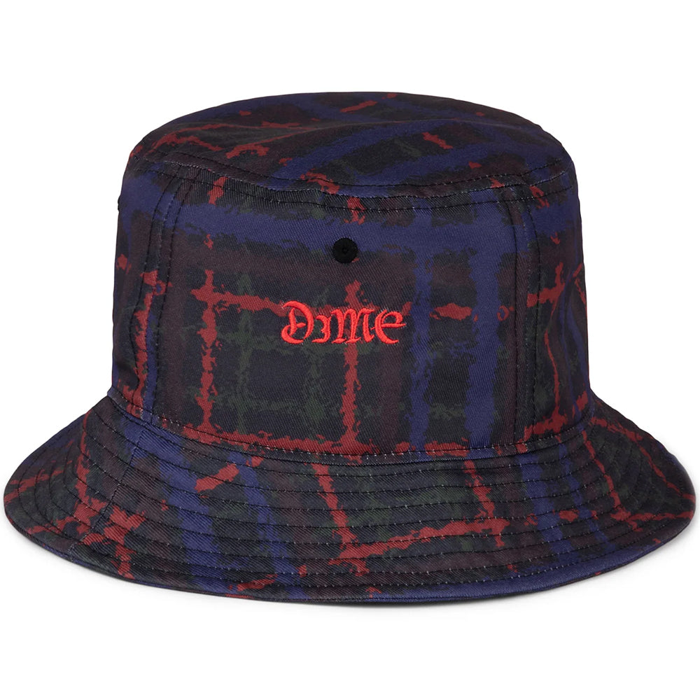 Dime MTL Resort Plaid Bucket Hat Midnight Multi