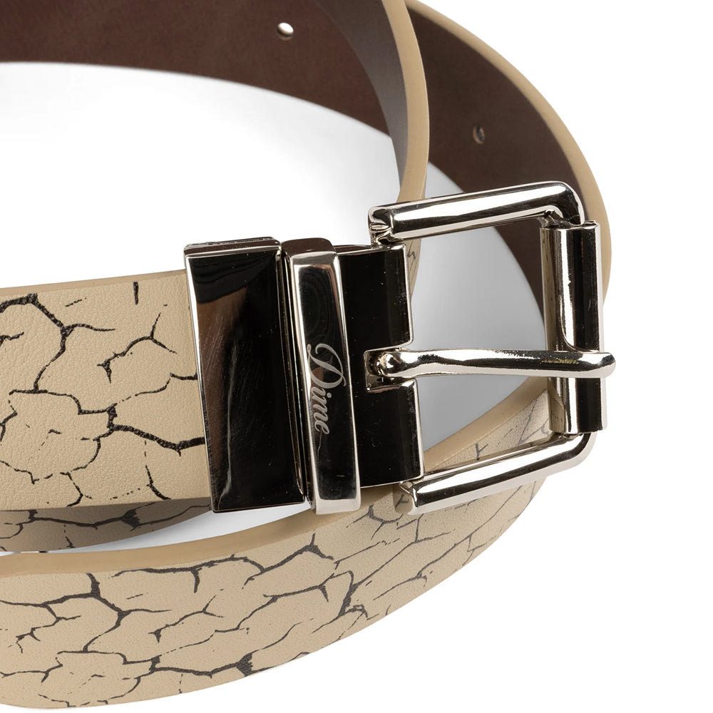 Dime MTL Reversible Leather Belt Beige/Brown