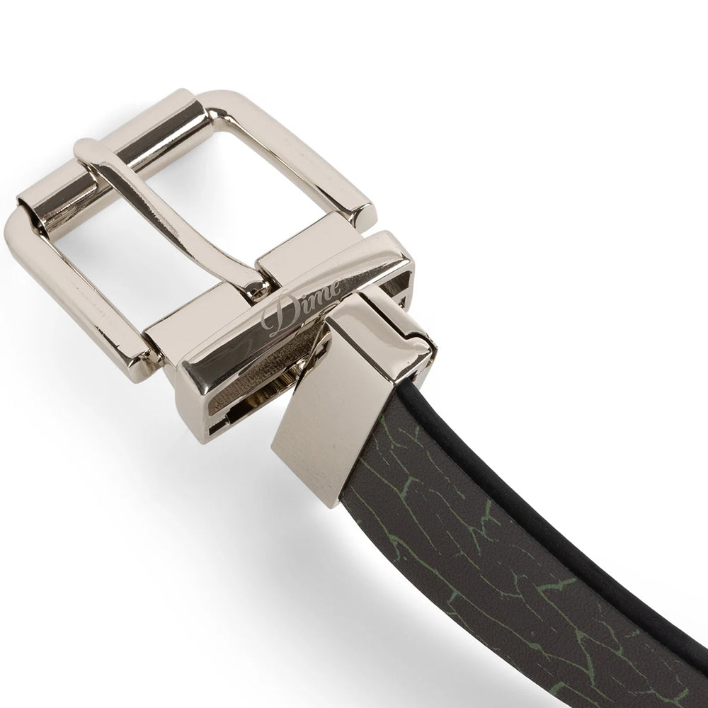Dime MTL Reversible Leather Belt Black/Black