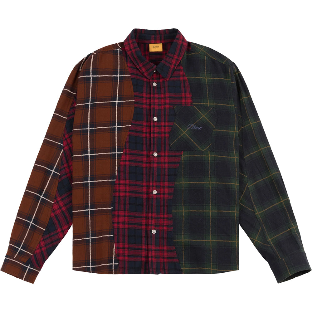 Dime MTL Triple Plaid Shirt Multi