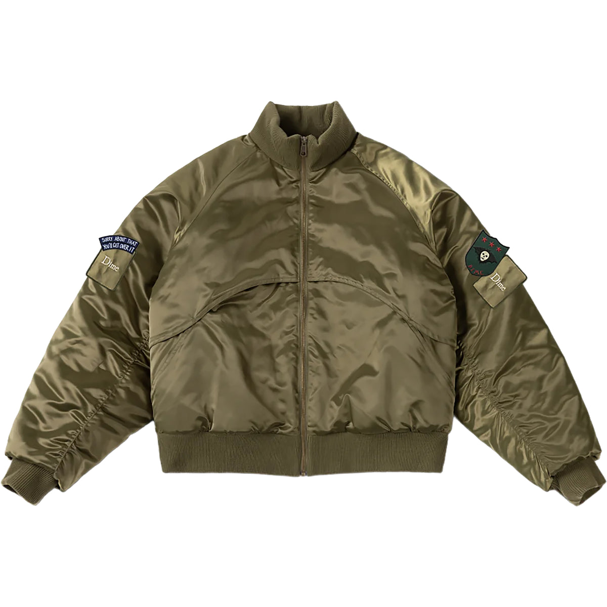 Dime MTL Utility Bomber Jacket Olive