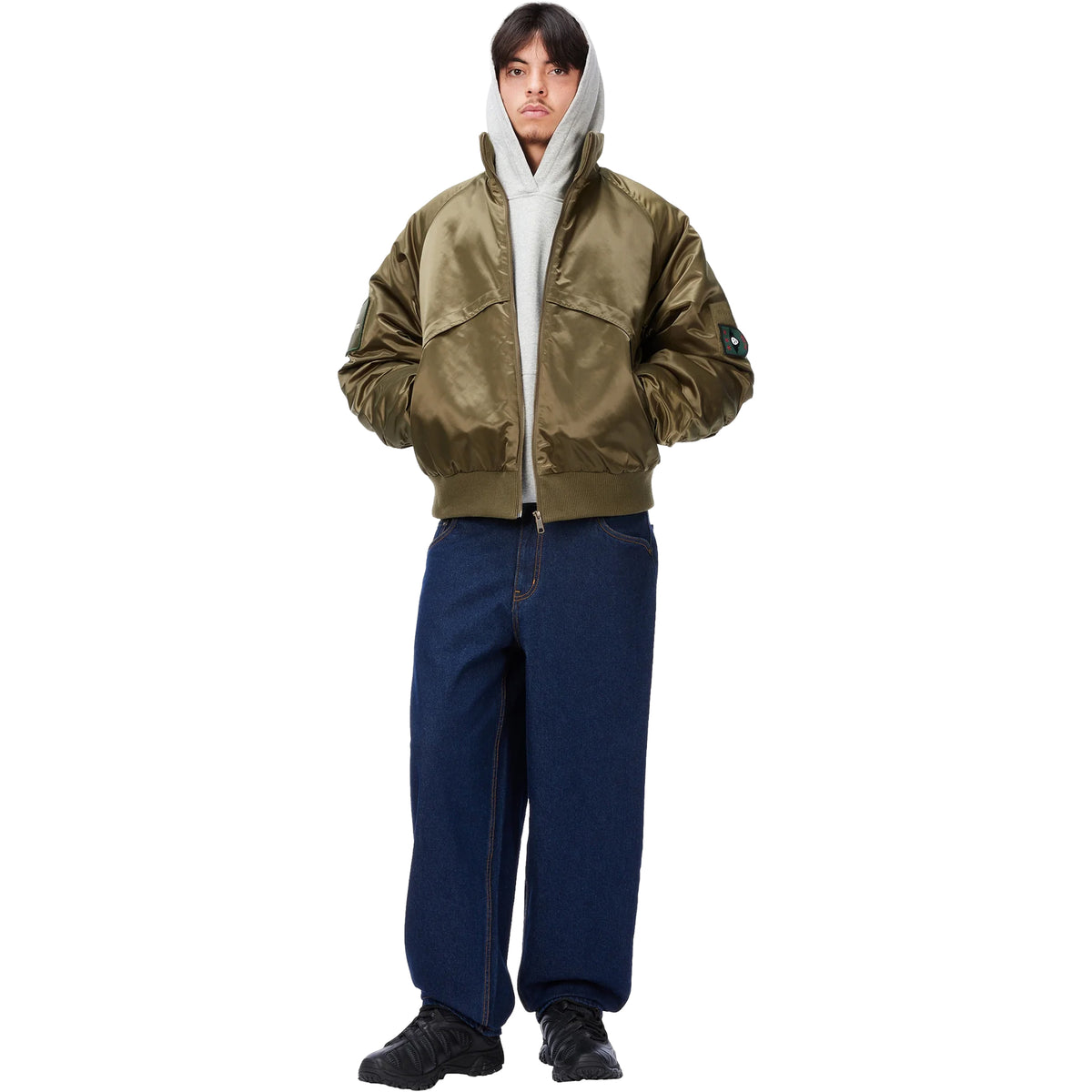 Dime MTL Utility Bomber Jacket Olive