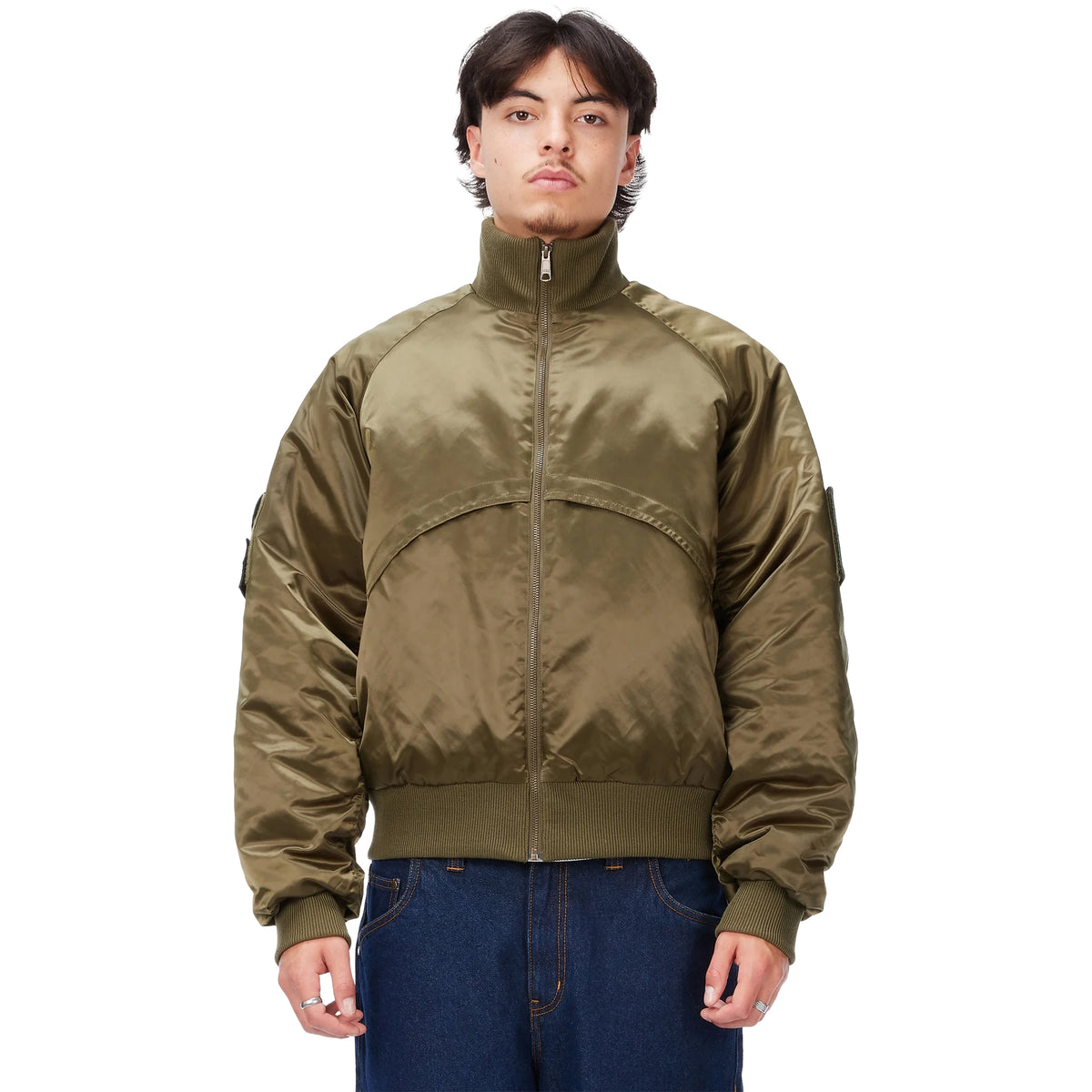 Dime MTL Utility Bomber Jacket Olive