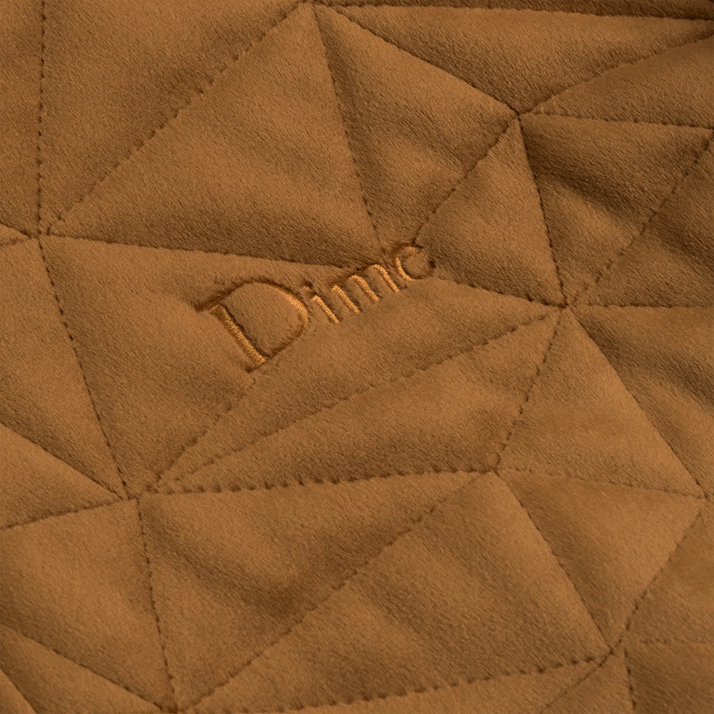 Dime MTL Velour Bomber Jacket Rust