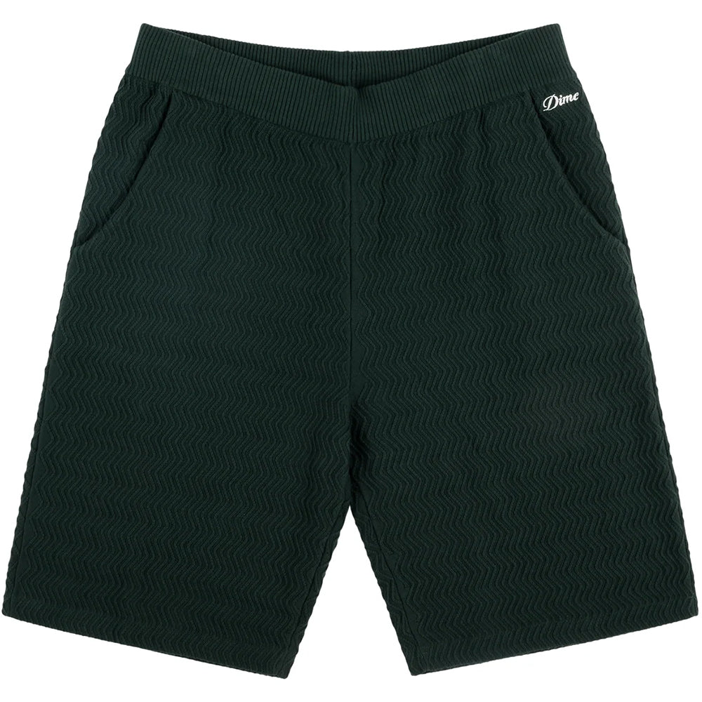 Dime MTL Wave Cable Knit Shorts Forest