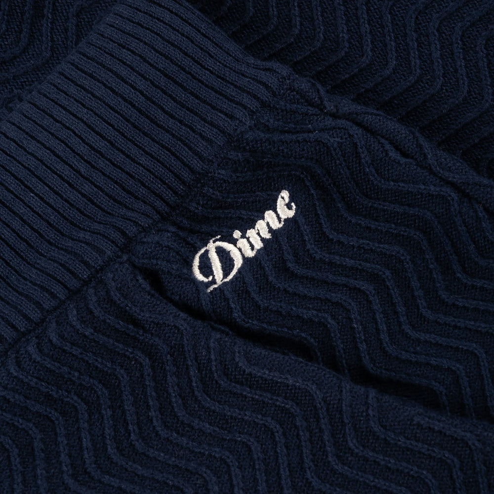 Dime MTL Wave Cable Knit Shorts Navy