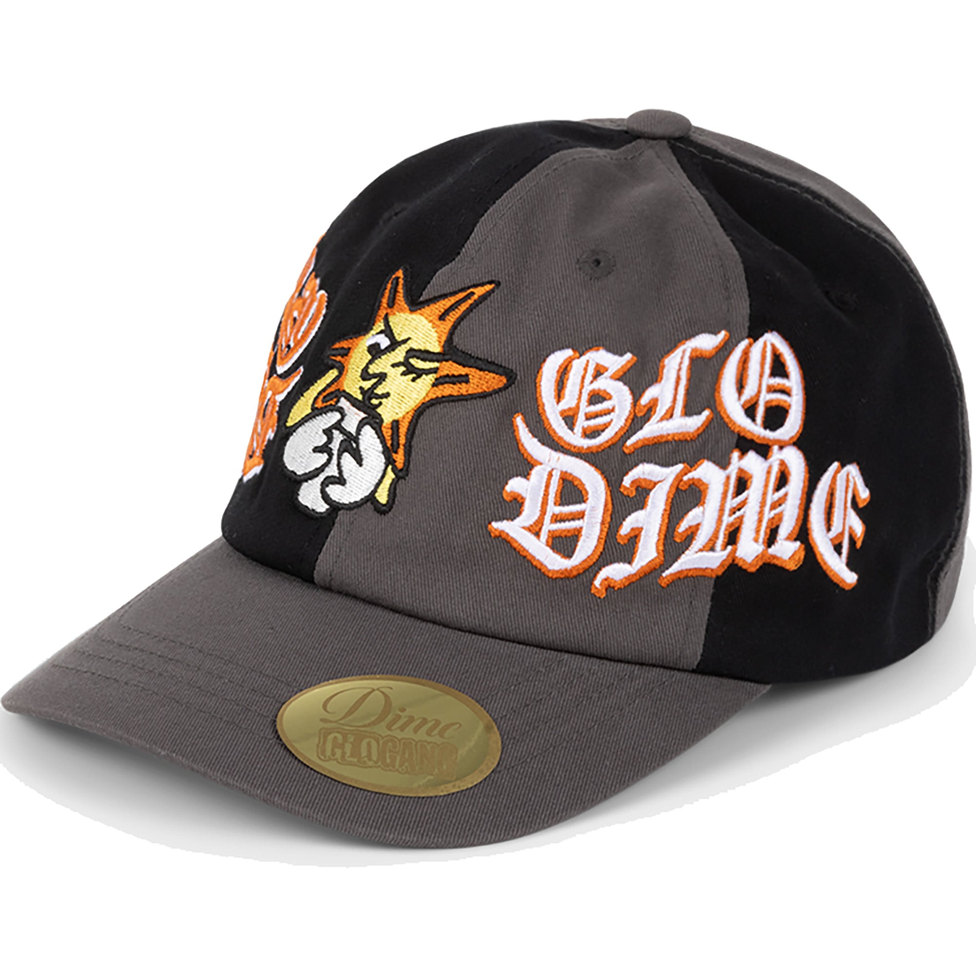 Dime MTL x Glo Gang Dime Low Pro Cap Black Charcoal