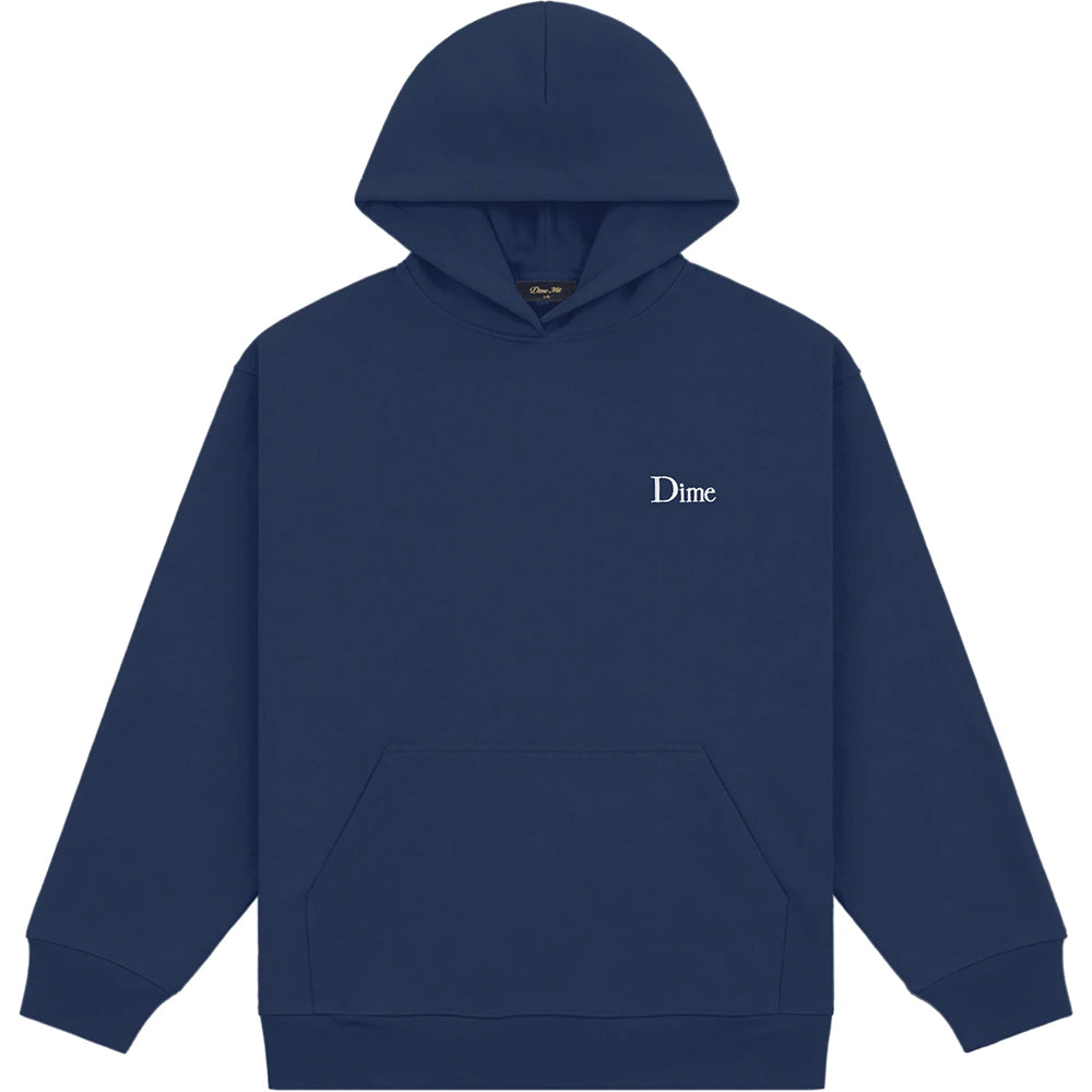 Dime MTL Classic Small Logo Hoodie Navy