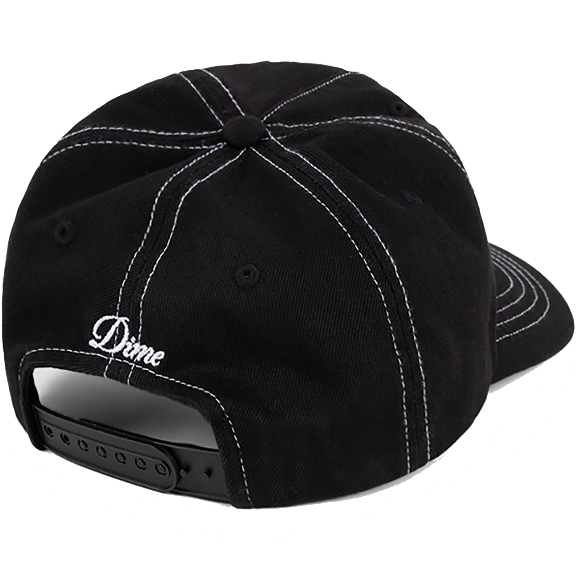 Dime MTL Cursive Denim Worker Cap Black Washed
