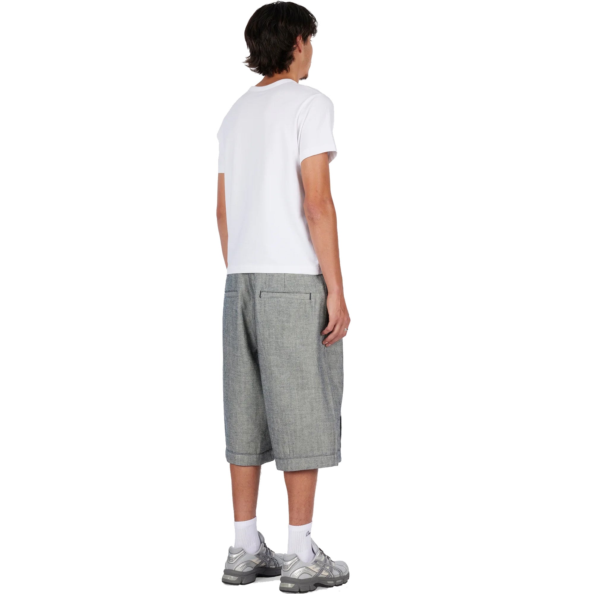 Dime MTL Pleated Baggy Denim Shorts Reversed Indigo