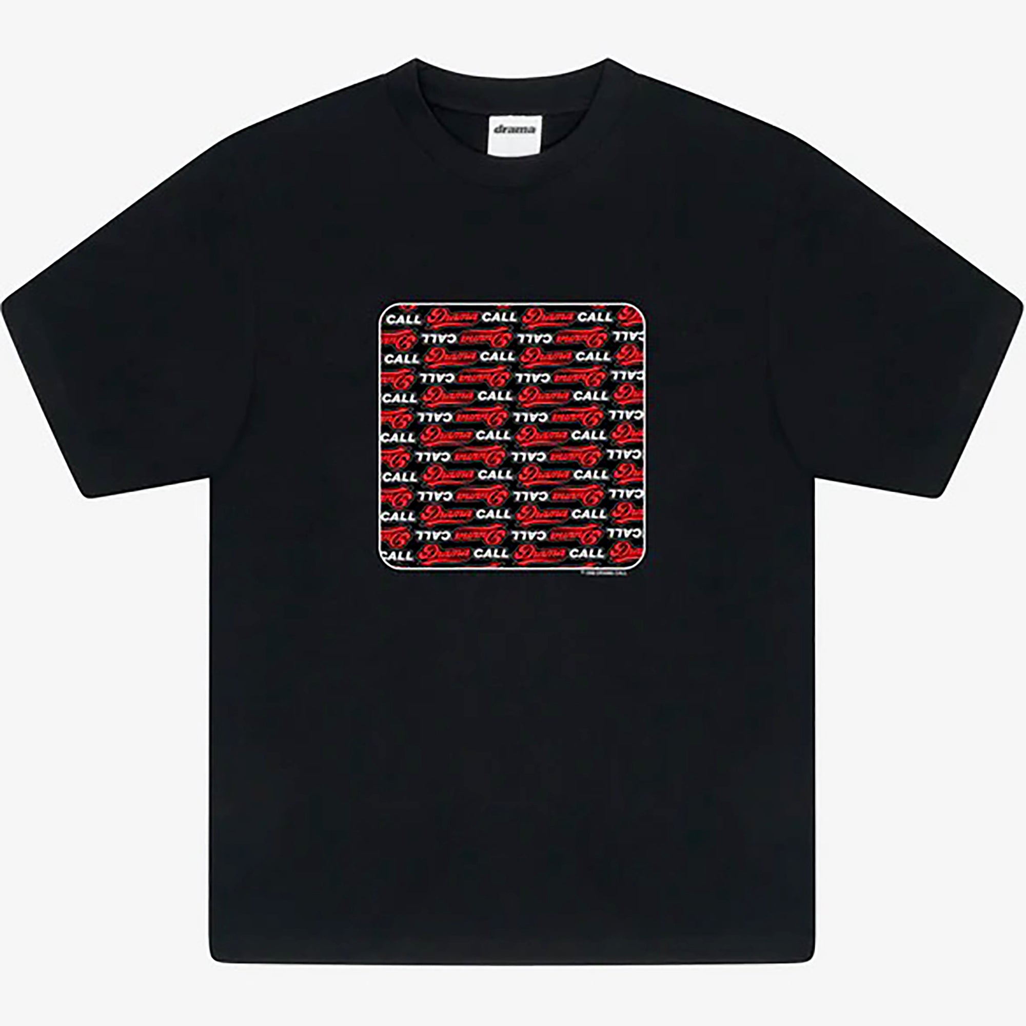 Drama Call Repeat Script Tee Black