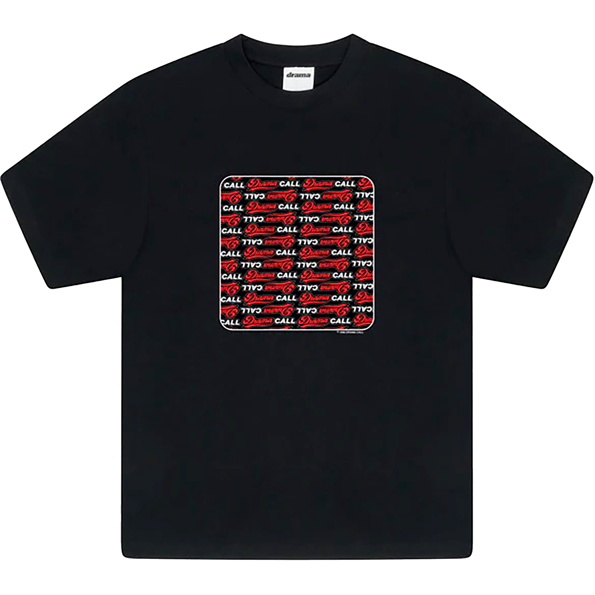Drama Call Repeat Script Tee Black