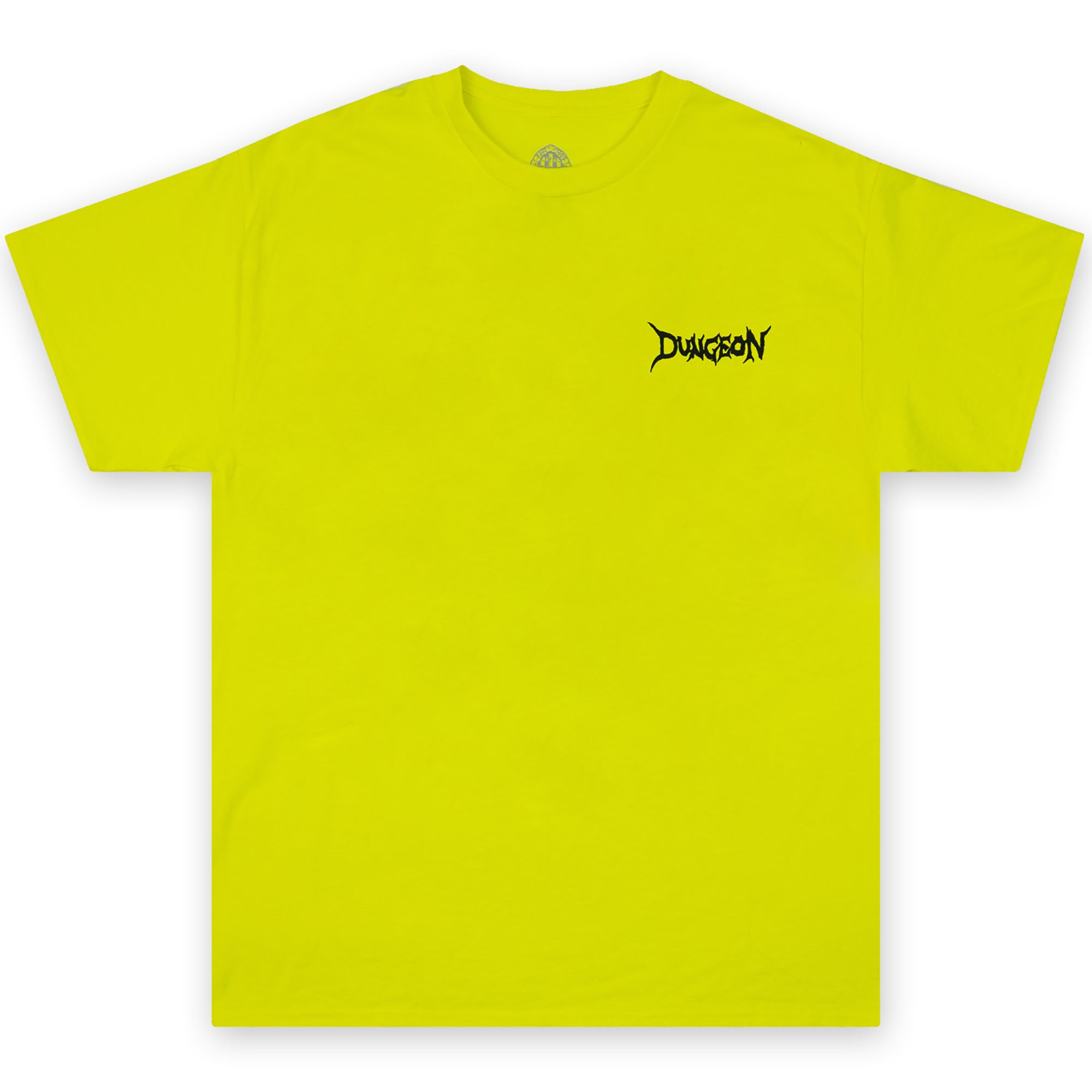 Dungeon Gateway Portcullis Tee Safety Yellow
