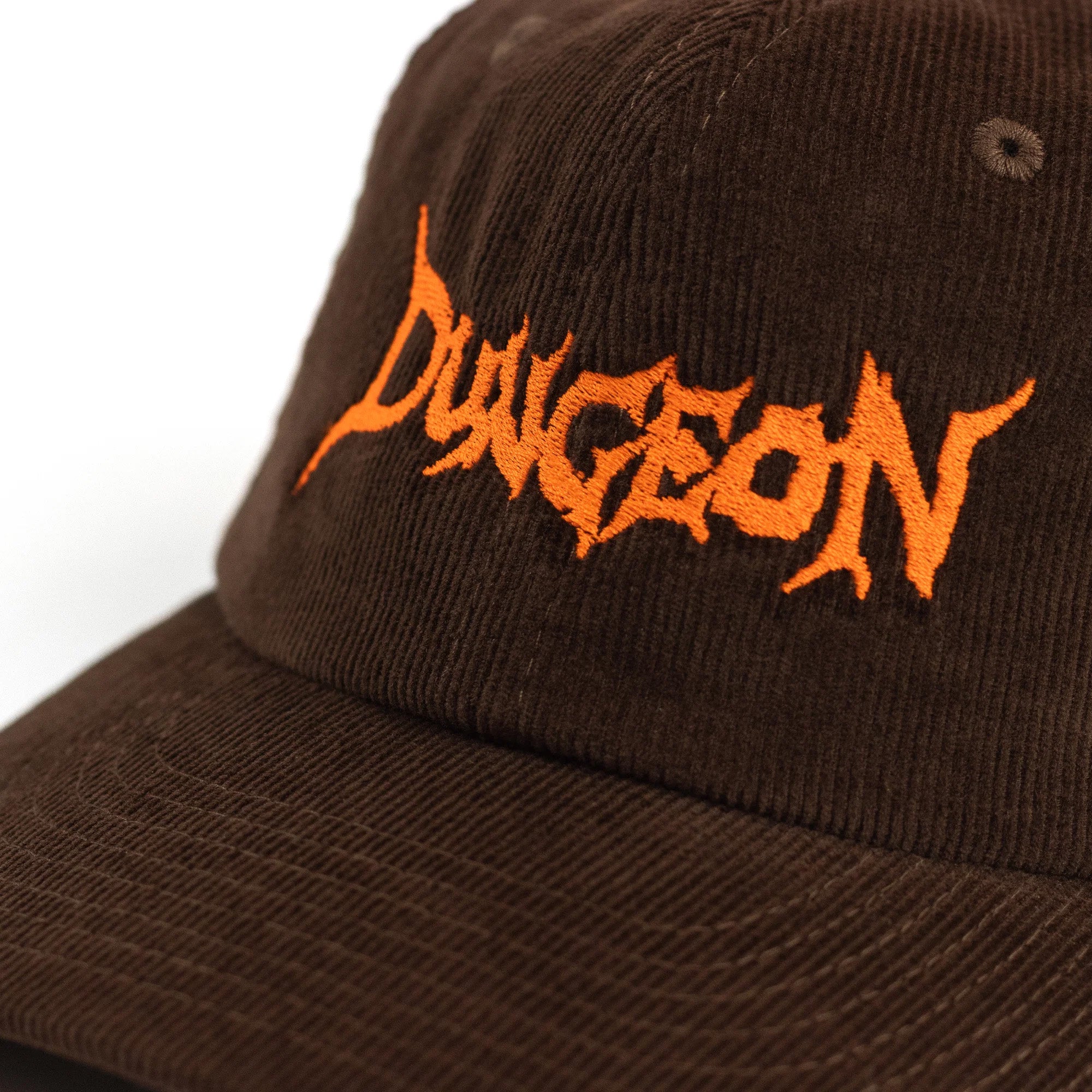 Dungeon Gateway Scrawl Cord Cap Brown/Neon Orange