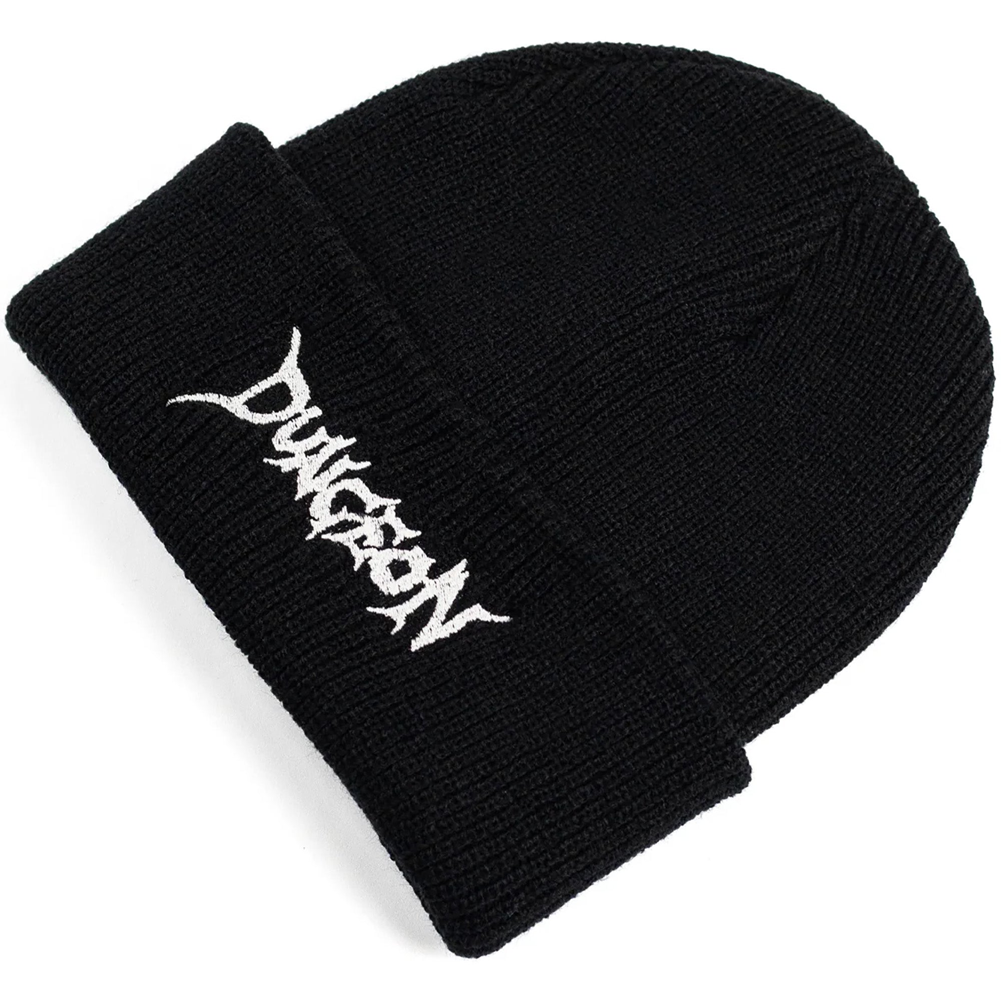 Dungeon Gateway Scrawl Logo Beanie Black