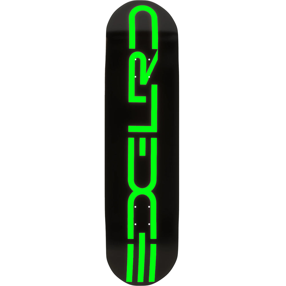 EDGLRD Tech Script Team Skateboard Deck Black/Green 8"