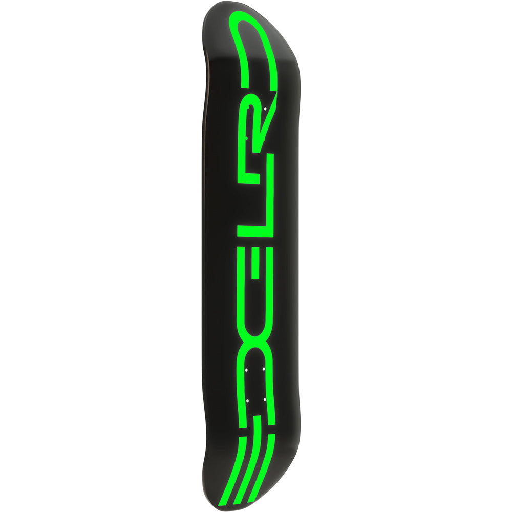 EDGLRD Tech Script Team Skateboard Deck Black/Green 8"