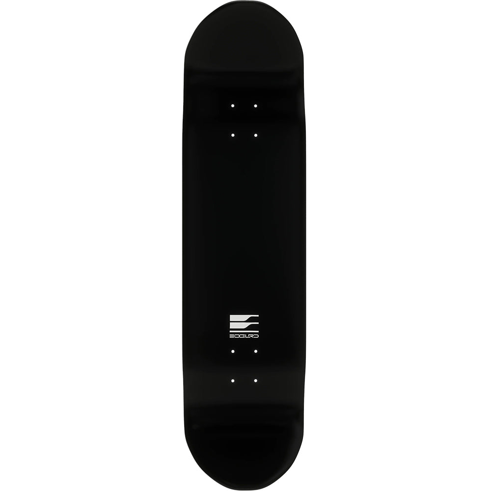 EDGLRD Tech Script Team Skateboard Deck Black/White 8.25"