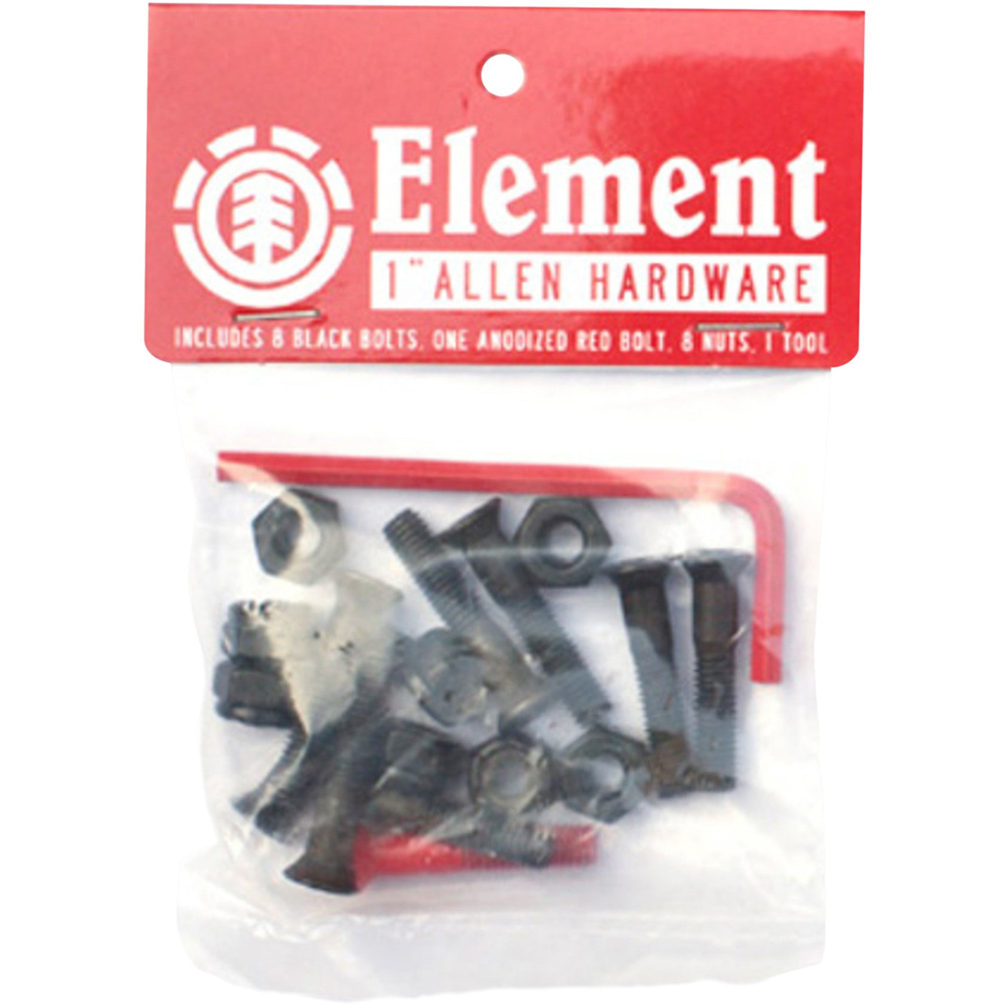 Element Skateboard Hardware Allen Black 1"
