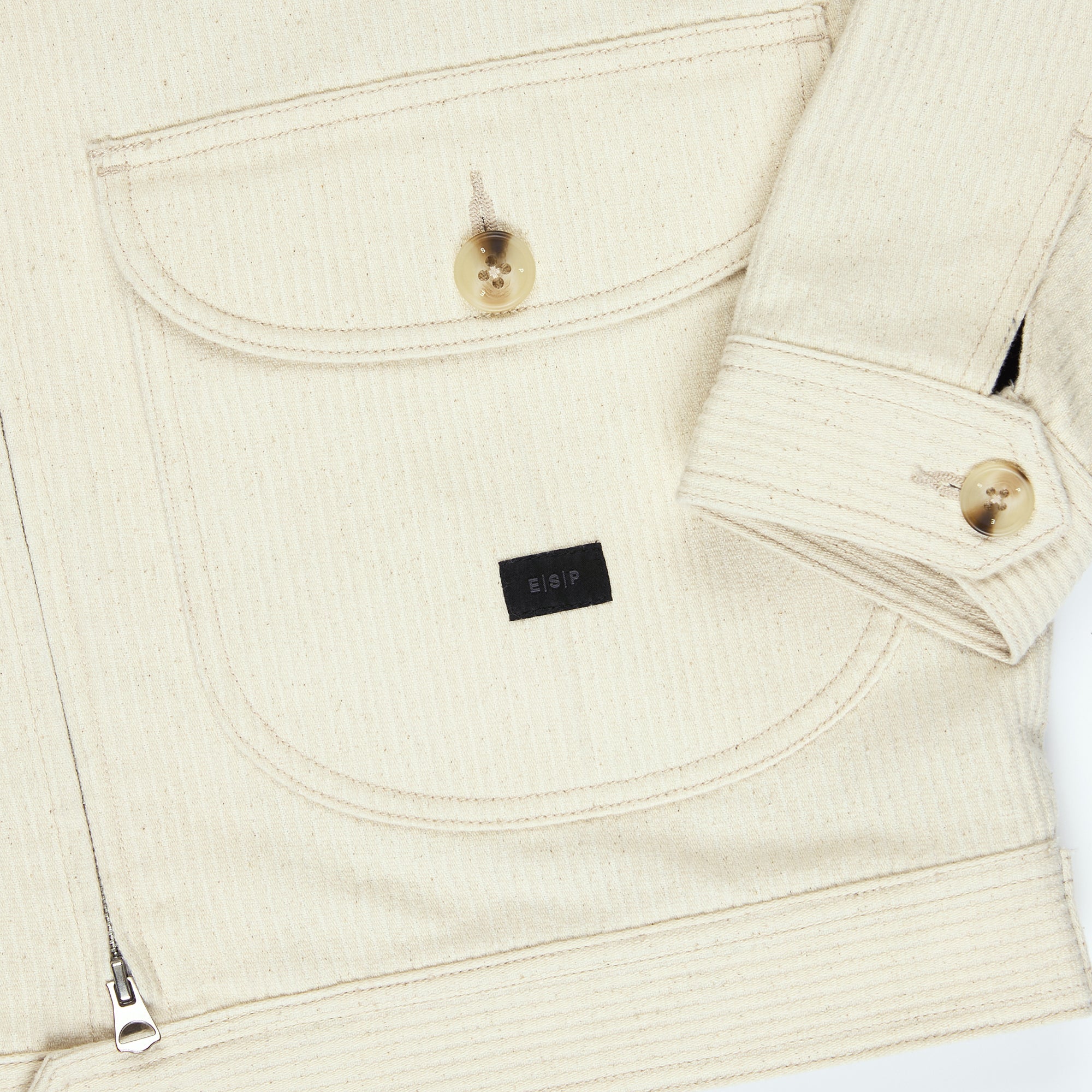 Element ESP Work Jacket Seersucker Natural