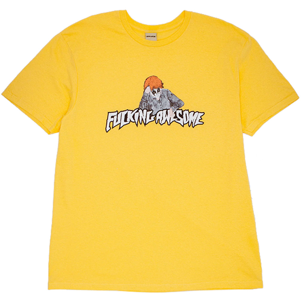 Fucking Awesome Aidan Painting Stamp Logo Tee Daisy